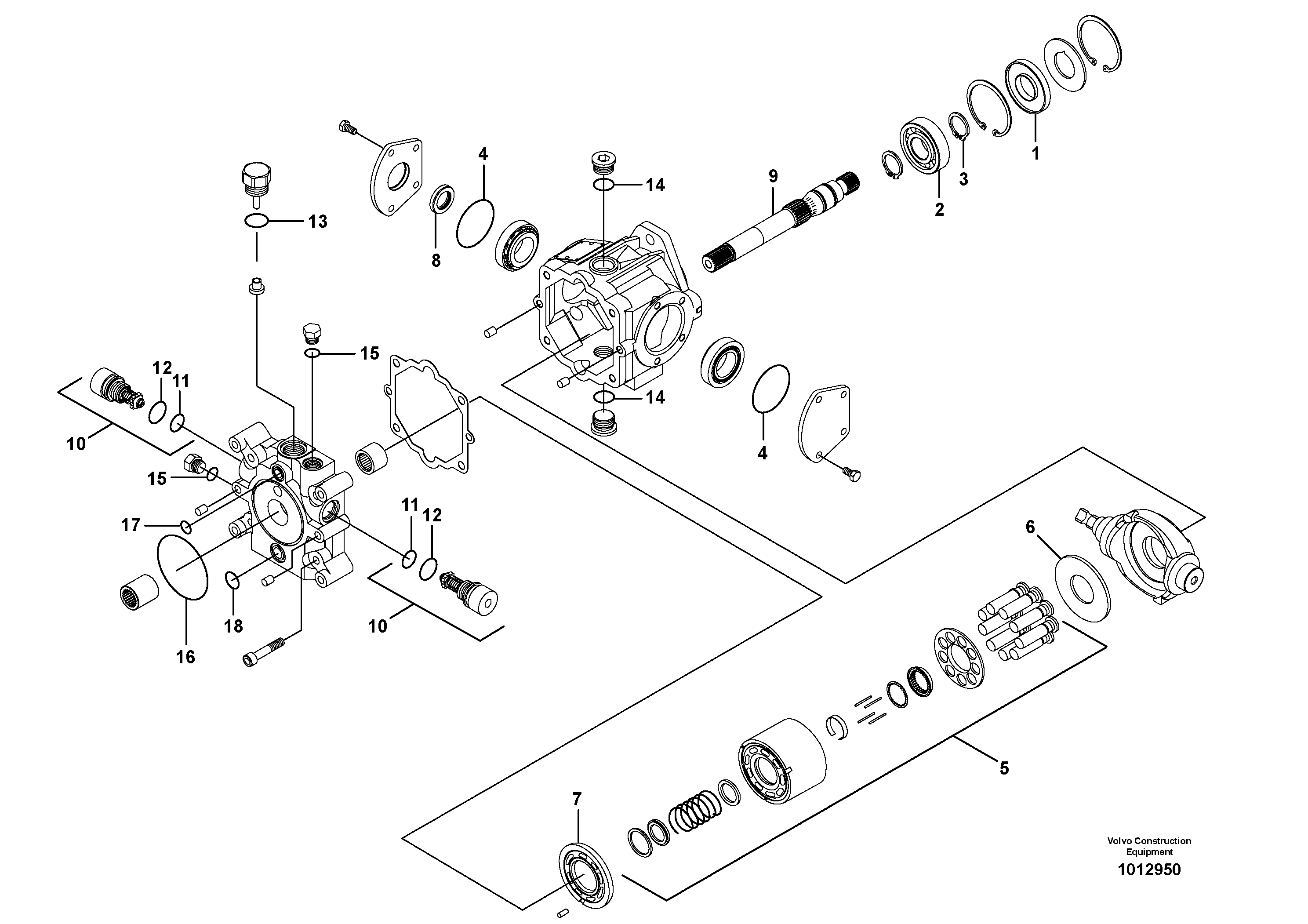 Схема запчастей Volvo MC80 - 21263 Насос 