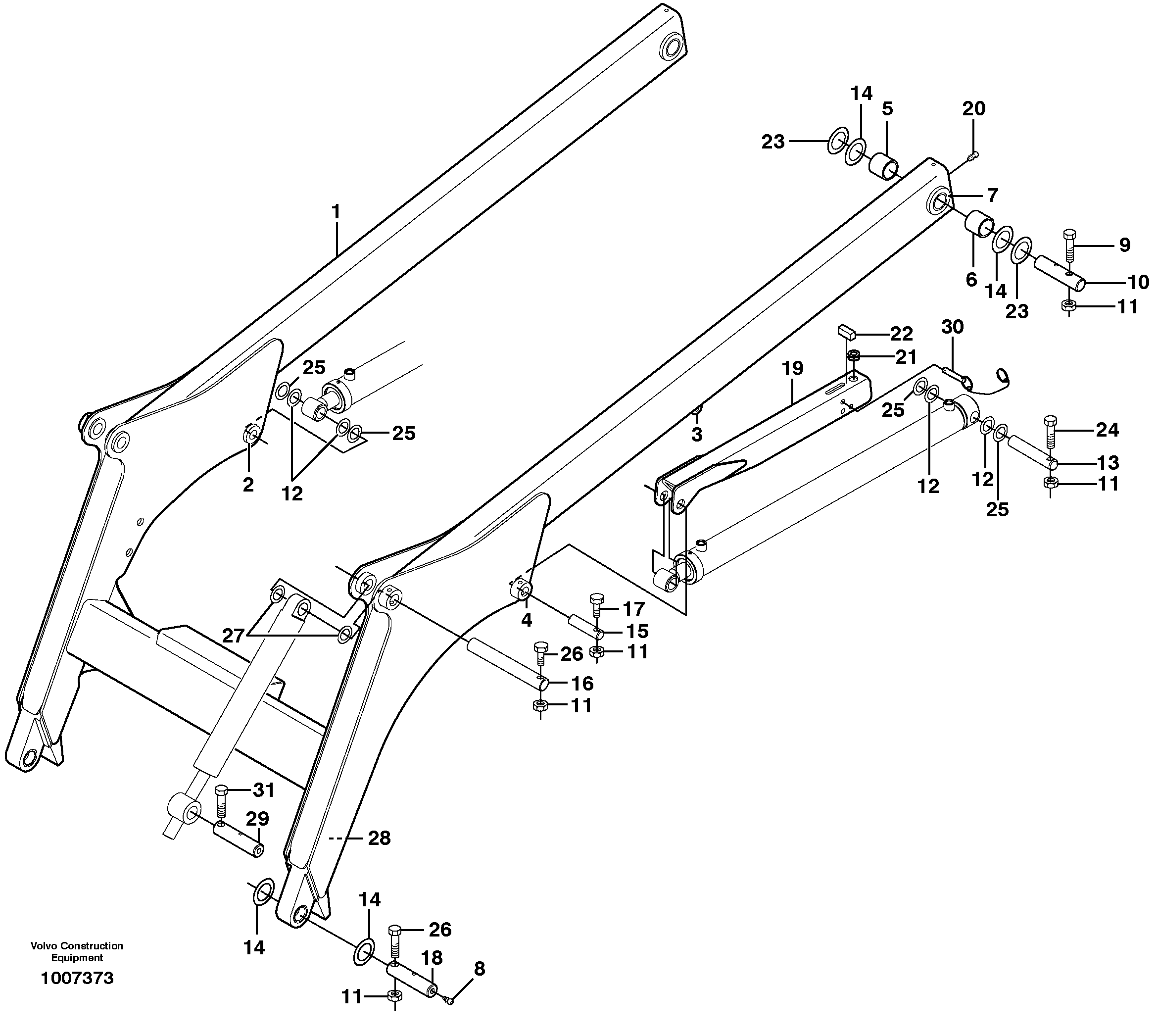 Схема запчастей Volvo MC110 - 12843 Loading unit 