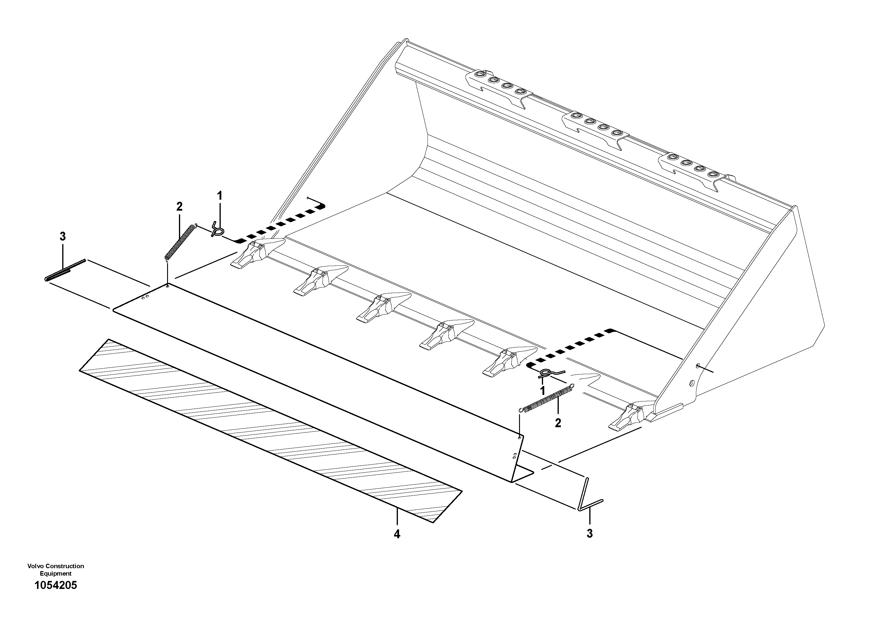 Схема запчастей Volvo MC60B - 82535 Bucket tooth protection MC60B S/N 71000 -
