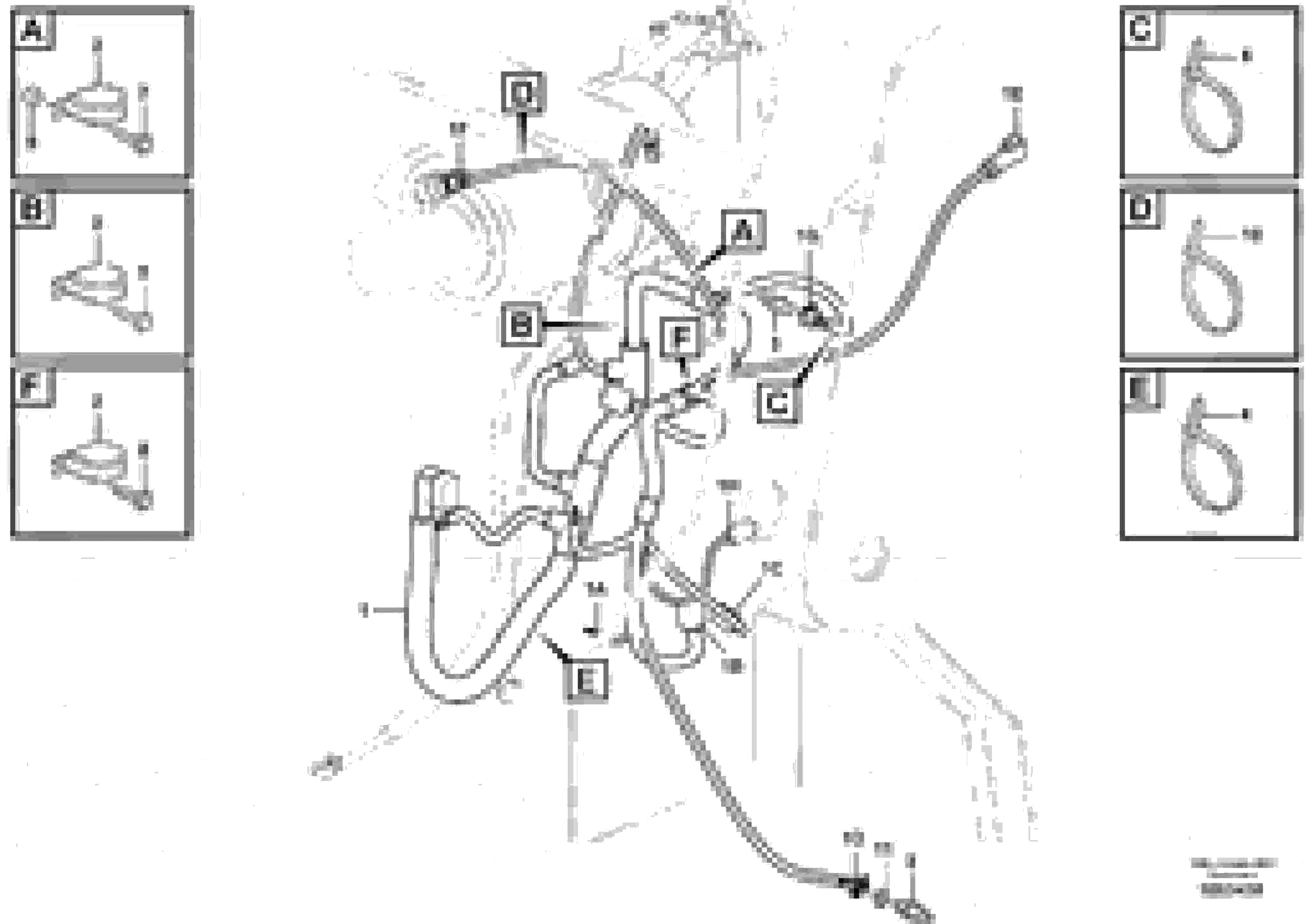 Схема запчастей Volvo MC70B - 105544 Cable harness Engine MC70B S/N 71000 -