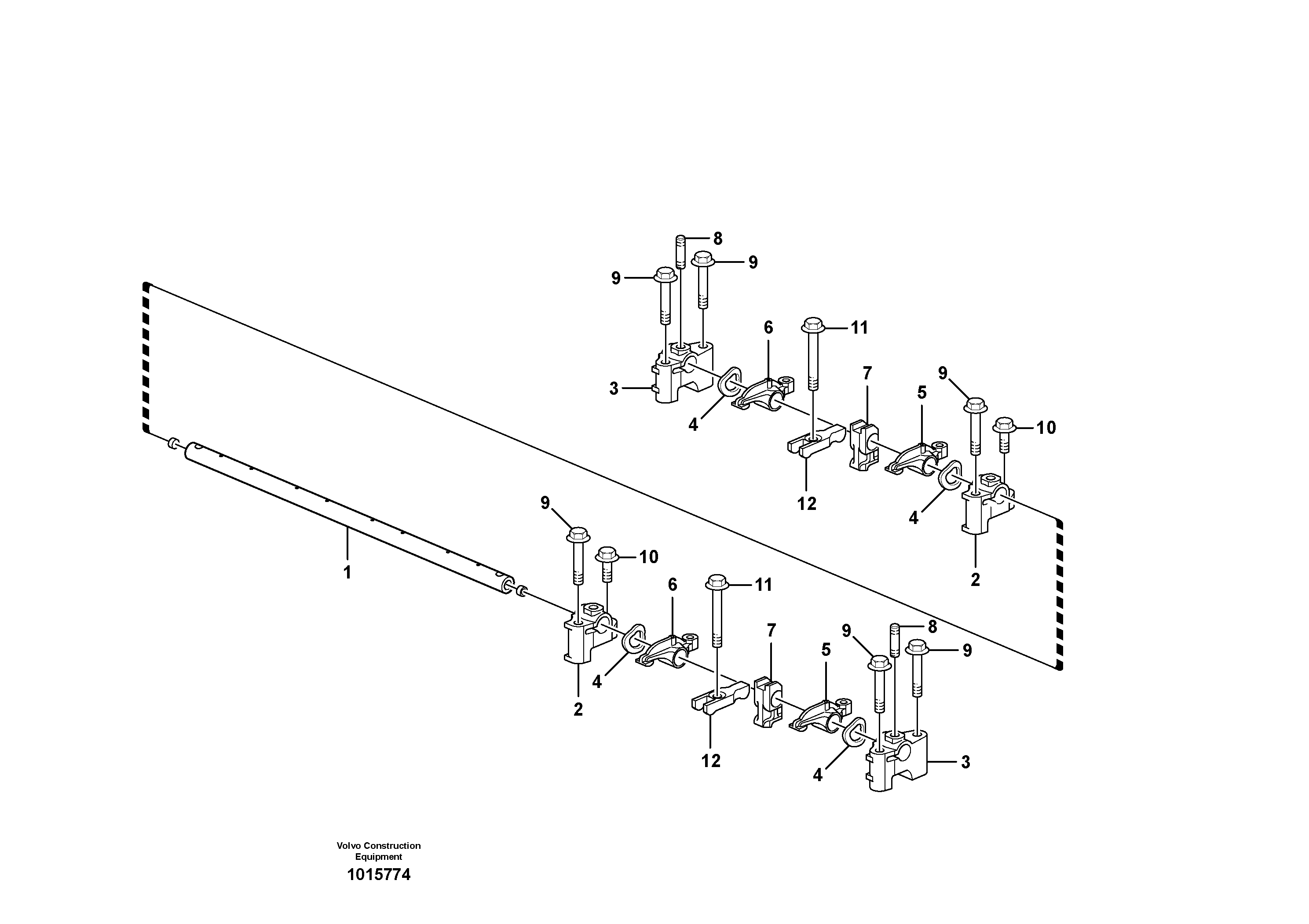 Схема запчастей Volvo MC70B - 56820 Valve mechanism MC70B