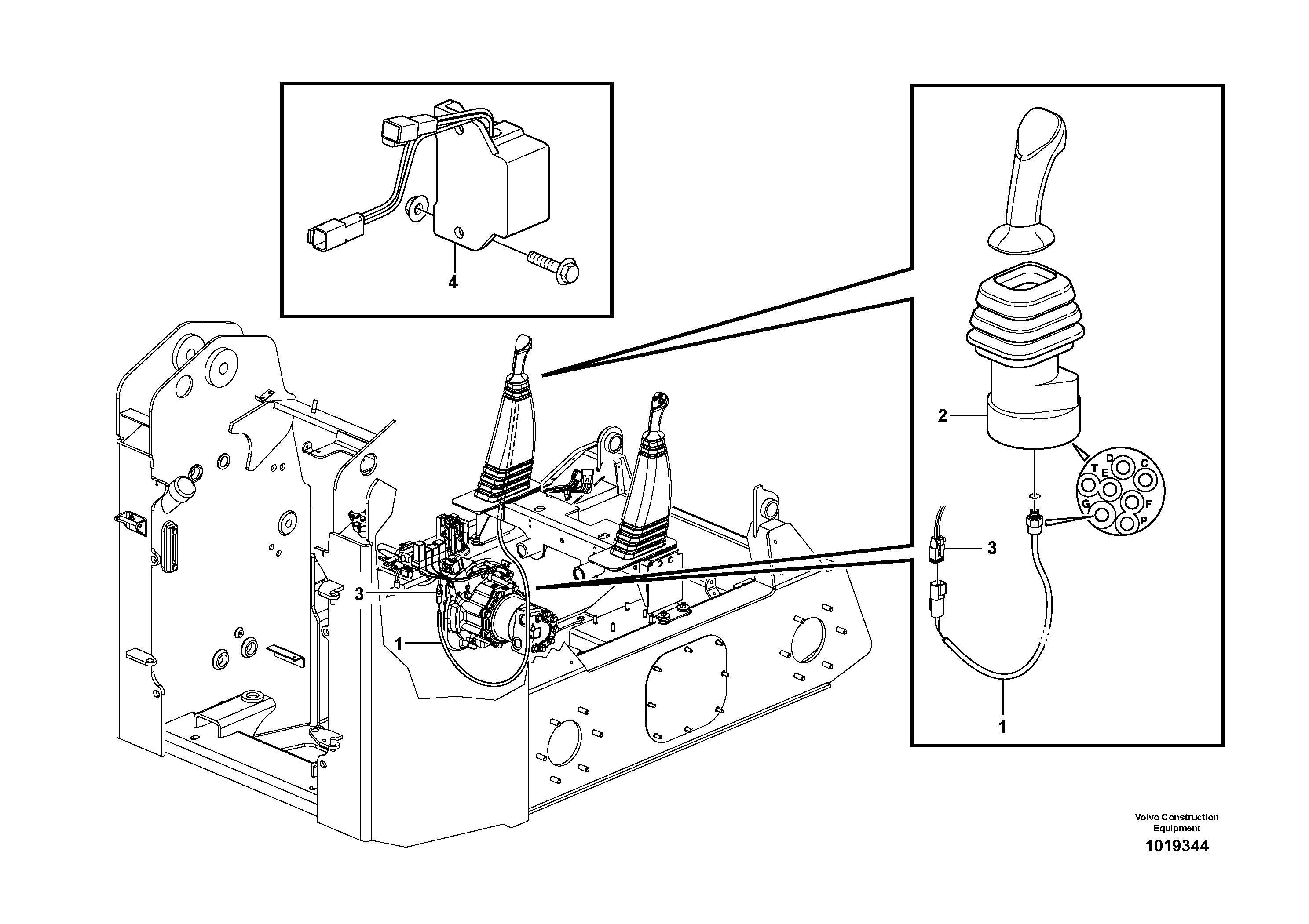Схема запчастей Volvo MC70B - 60990 Back-up warning unit MC70B