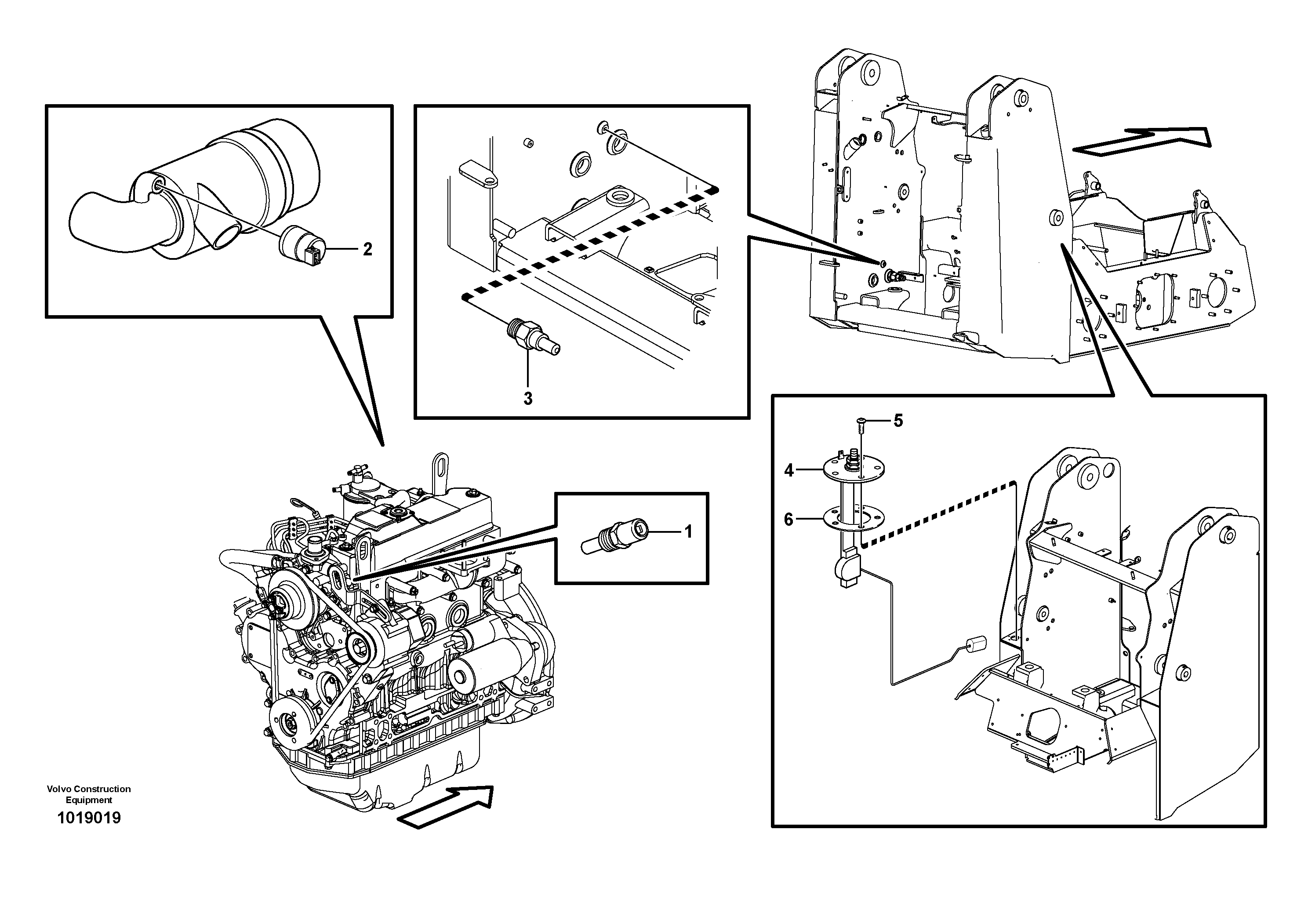 Схема запчастей Volvo MC80B - 9236 Sensor MC80B
