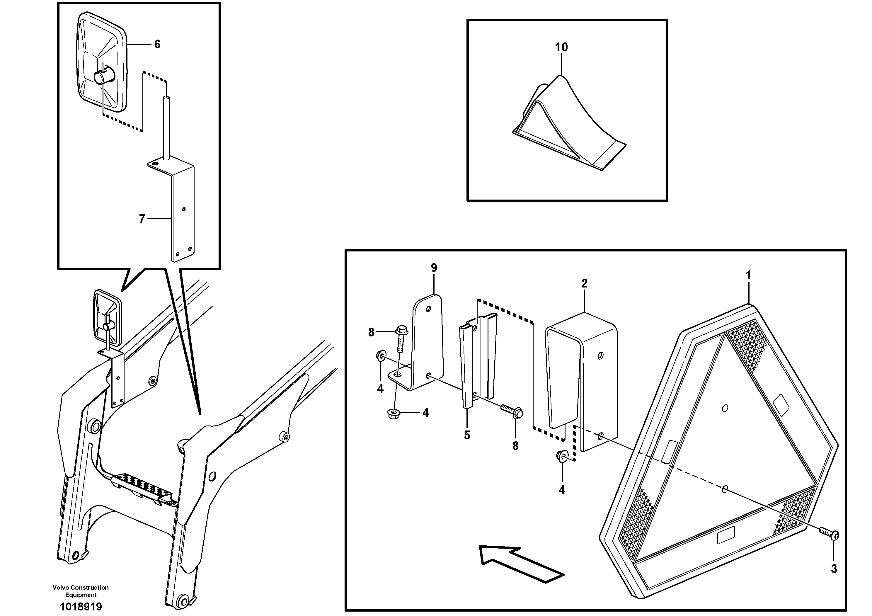 Схема запчастей Volvo MC80B - 10450 External equipment MC80B