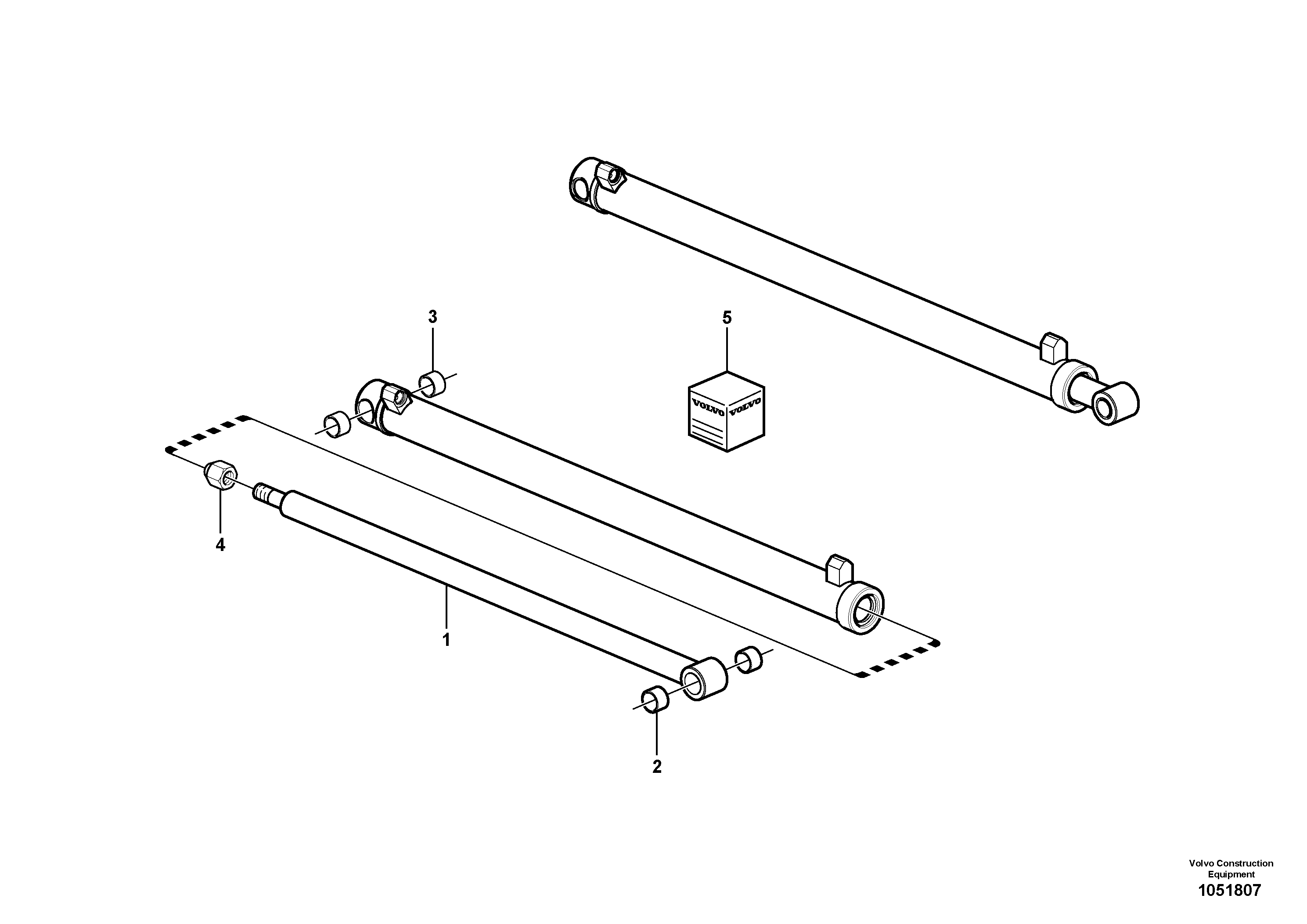 Схема запчастей Volvo MC80B - 15411 Loader arm cylinder MC80B S/N 71000 -