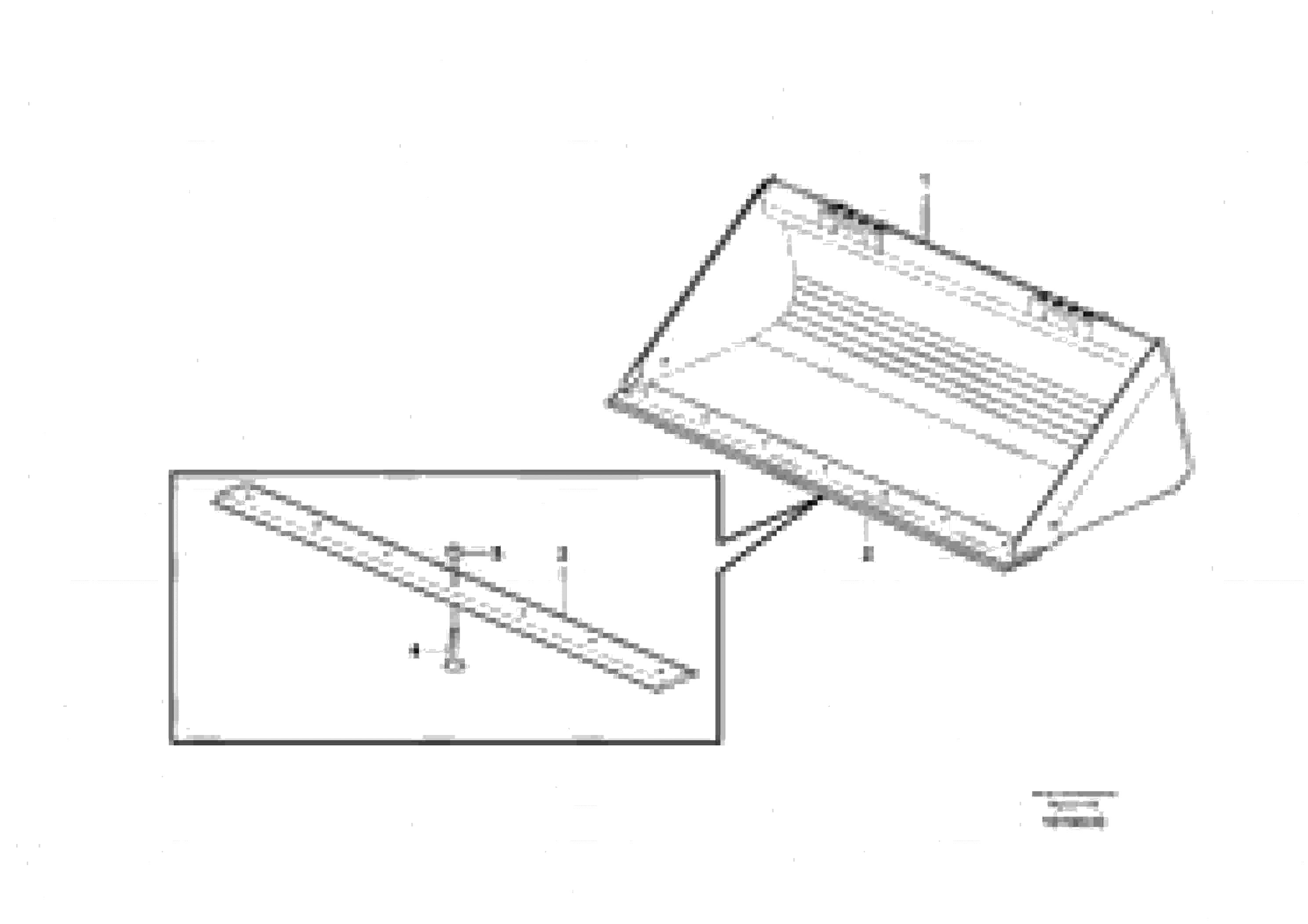 Схема запчастей Volvo MC90B - 14661 Bucket straight with edge-saver MC90B