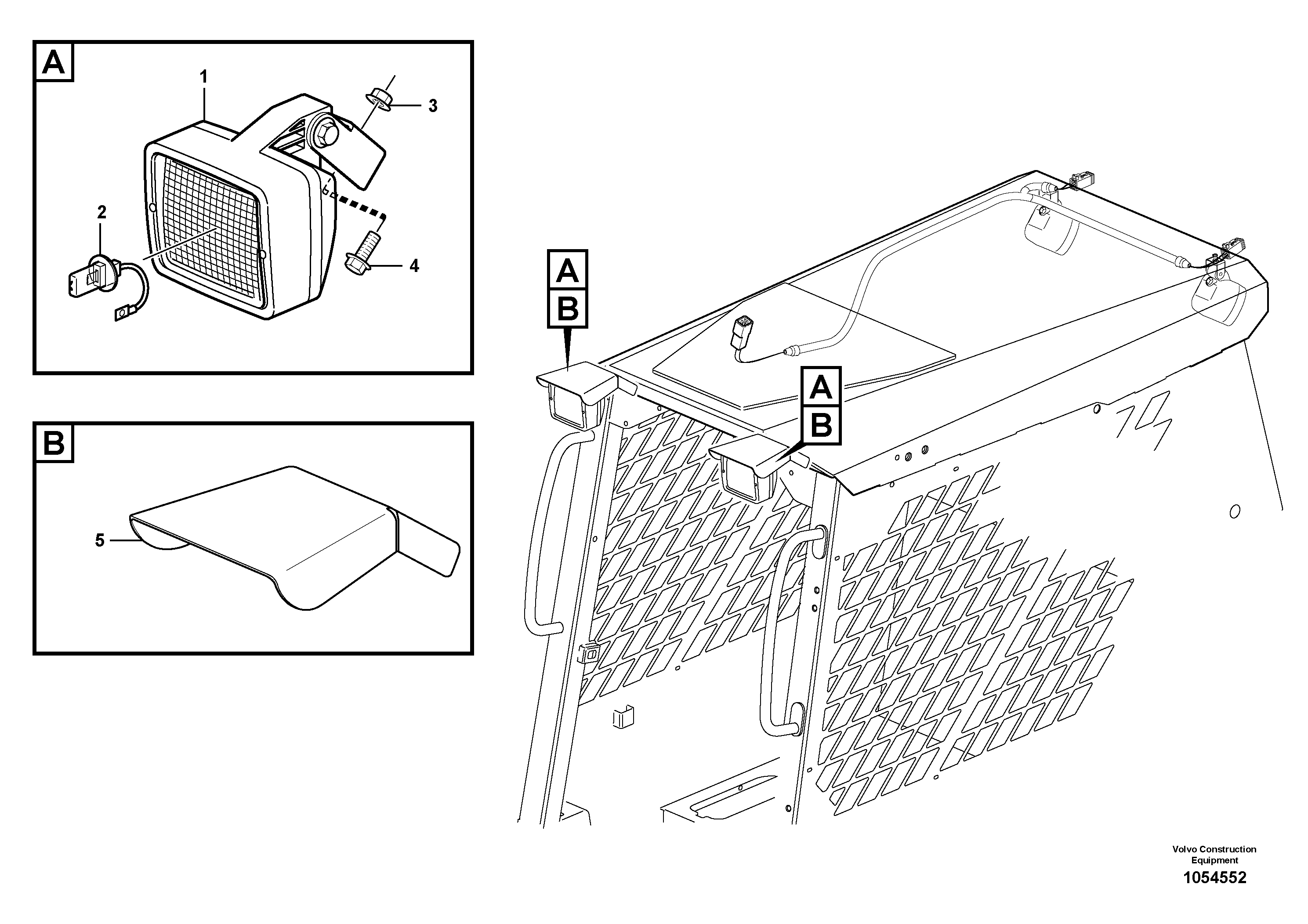 Схема запчастей Volvo MC90B - 90856 Work lights MC90B S/N 71000 -