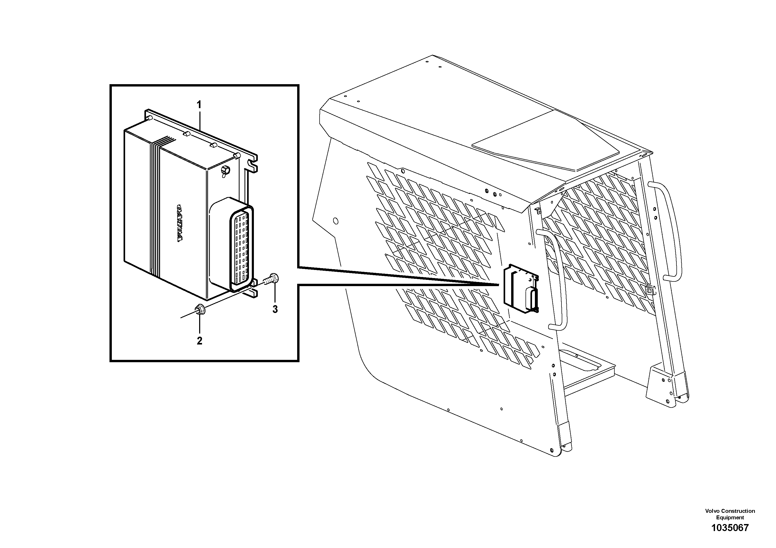Схема запчастей Volvo MC90B - 63326 Electronic unit MC90B S/N 71000 -