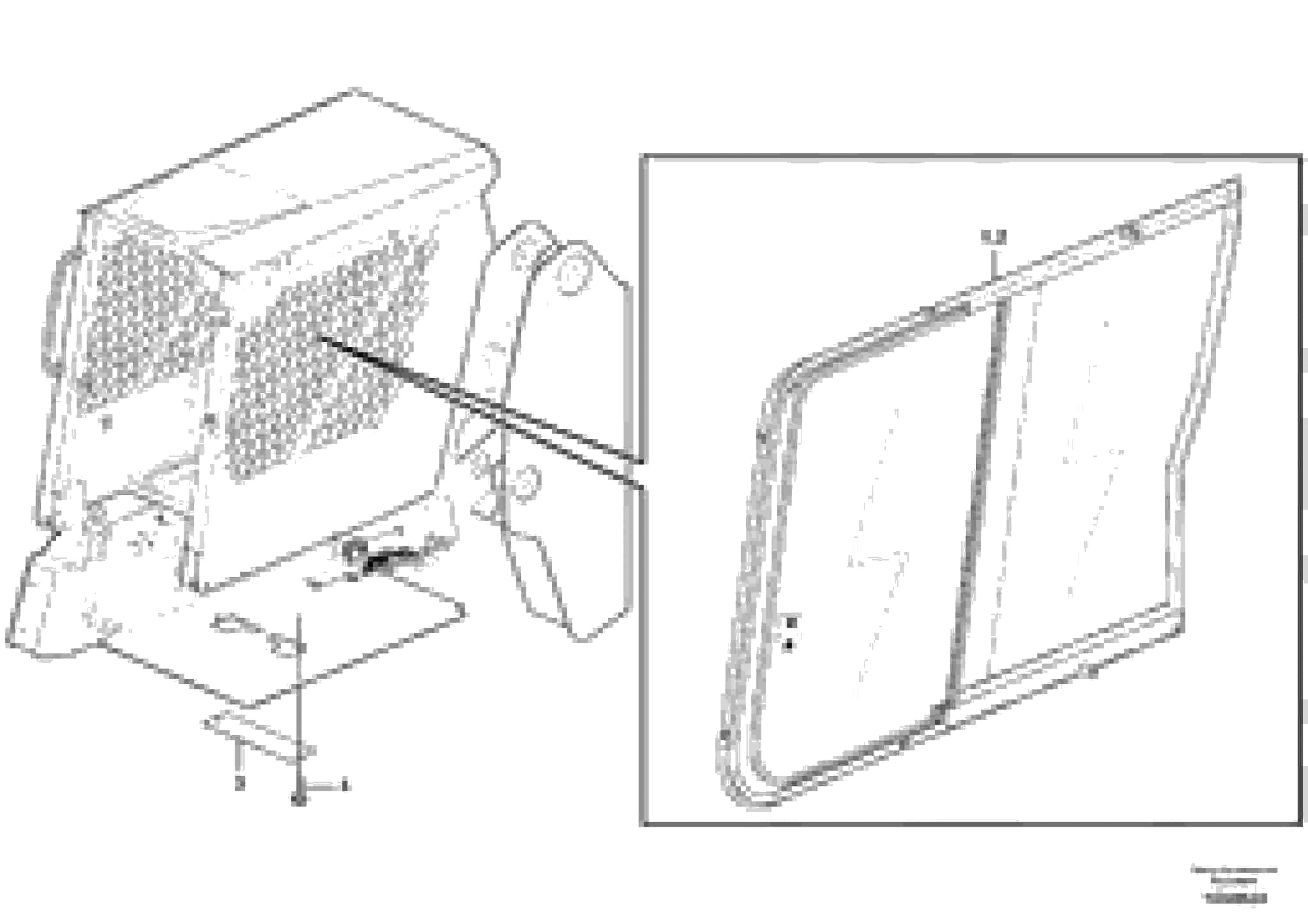 Схема запчастей Volvo MC90B - 60412 Sliding window MC90B S/N 71000 -