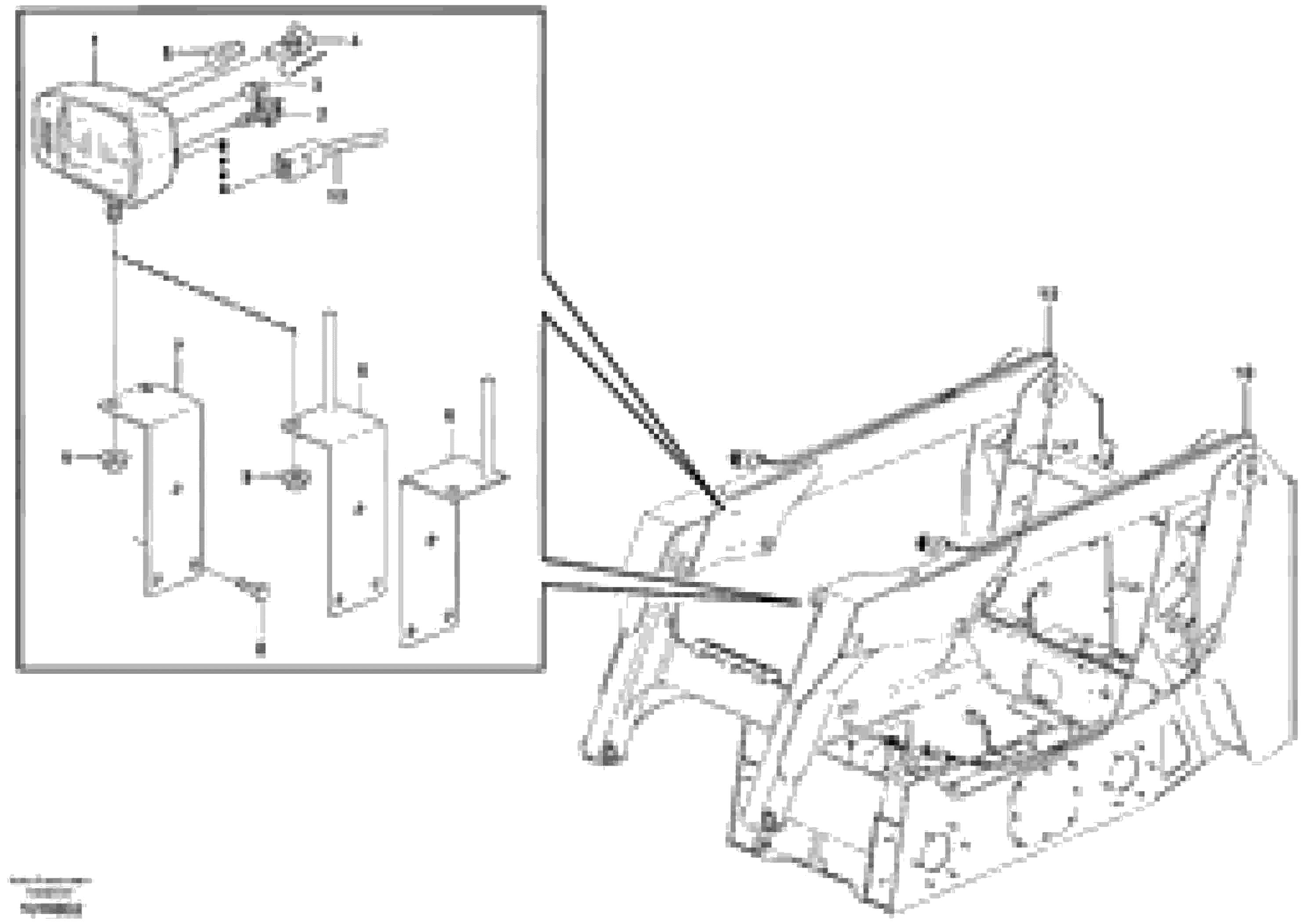 Схема запчастей Volvo MC90B - 12848 Lighting, front MC90B