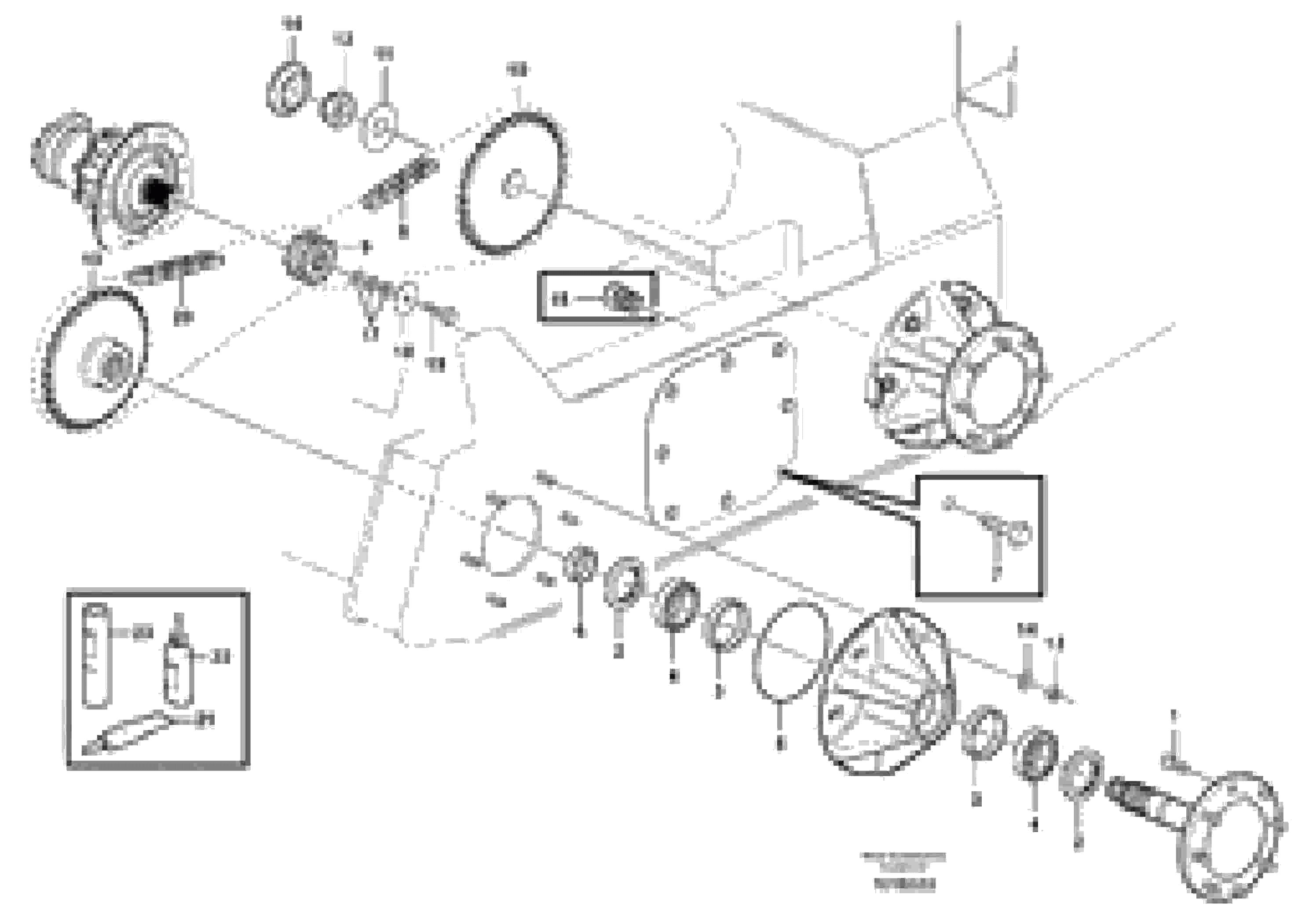 Схема запчастей Volvo MC110B - 18155 Drivetrain components MC110B