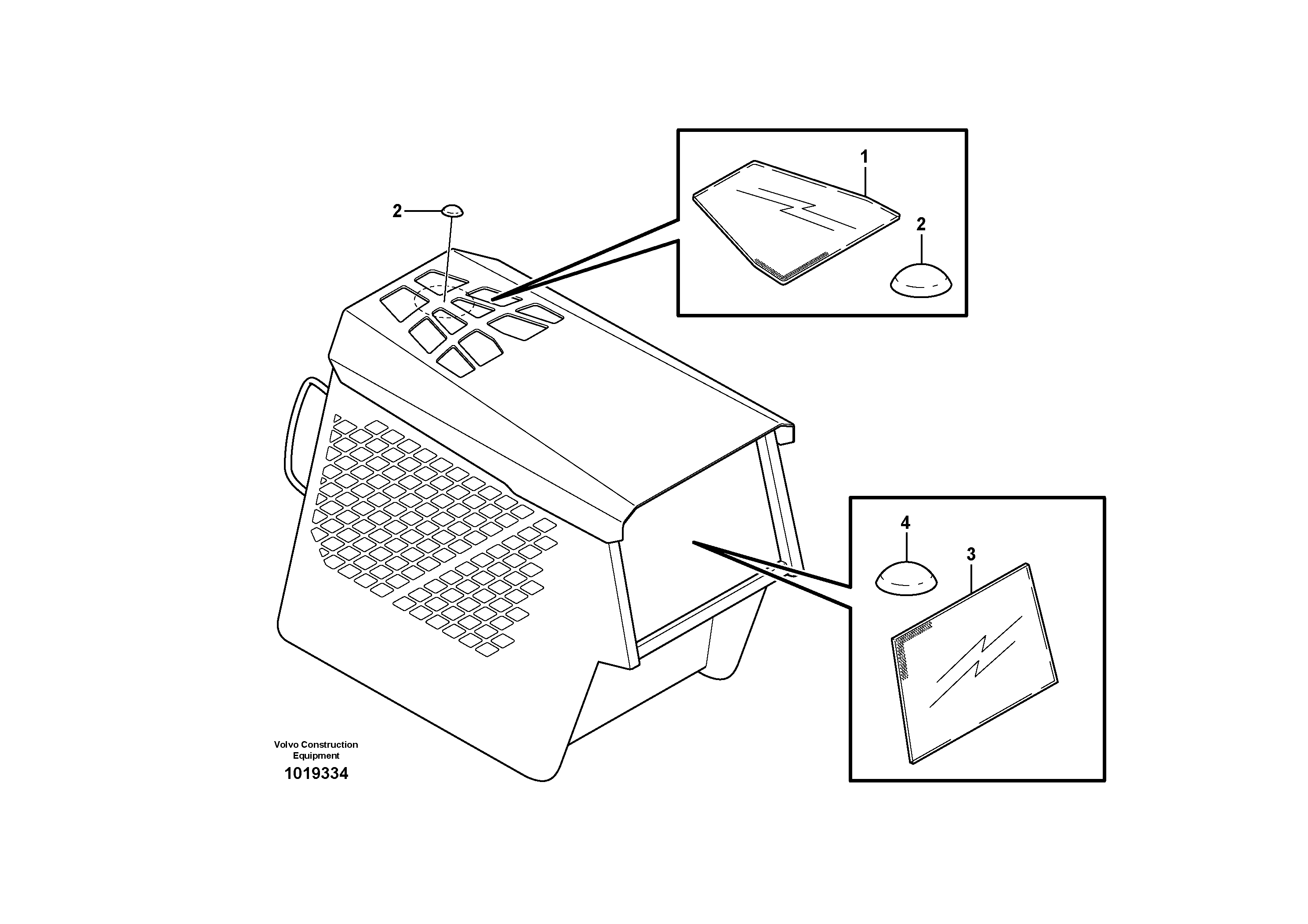 Схема запчастей Volvo MC110B - 11360 Windows MC110B