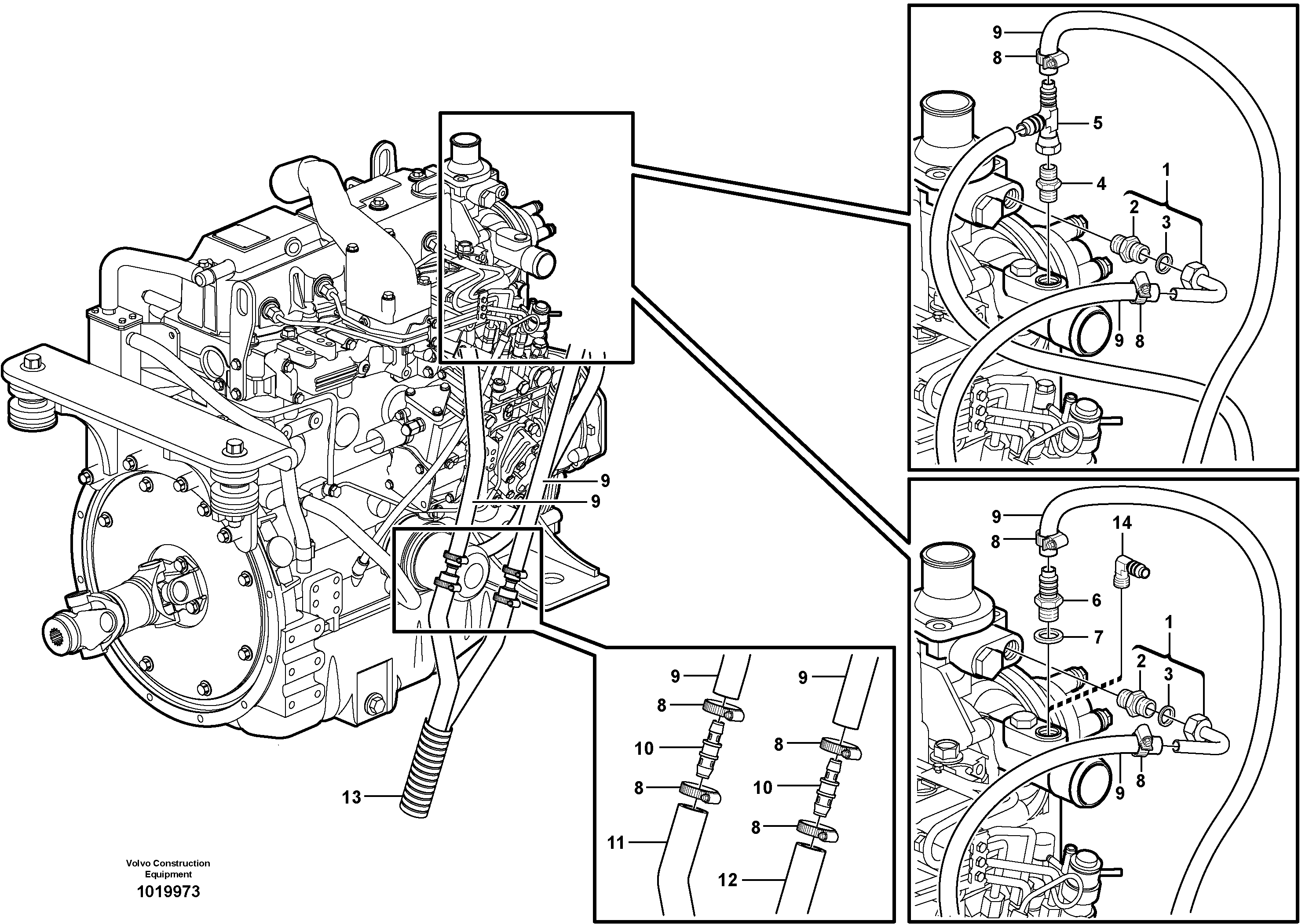 Схема запчастей Volvo MC110B - 84918 Система отопления (обогрева) MC110B