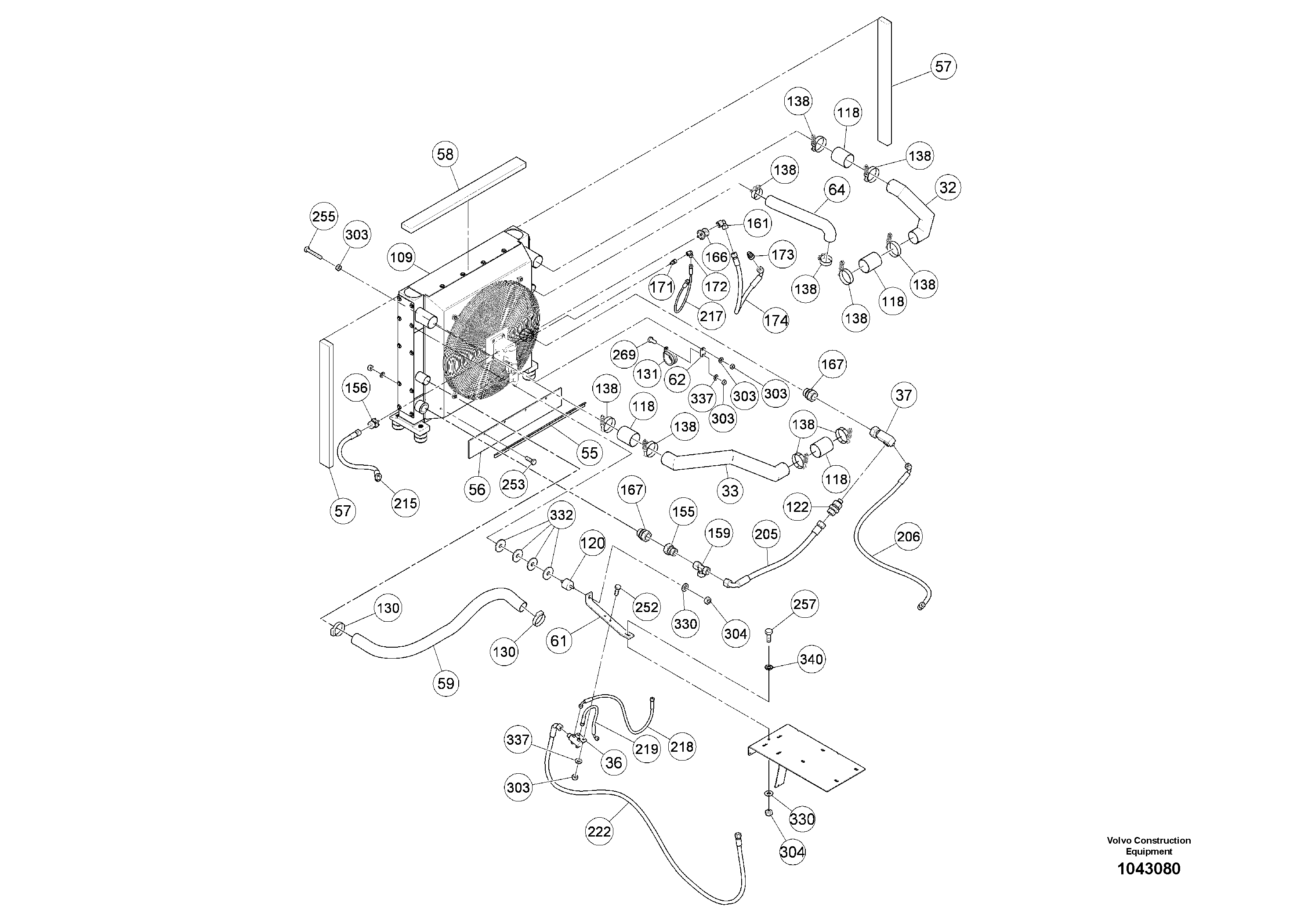 Схема запчастей Volvo MW500 S/N 20591 - - 100873 Basic Engine 