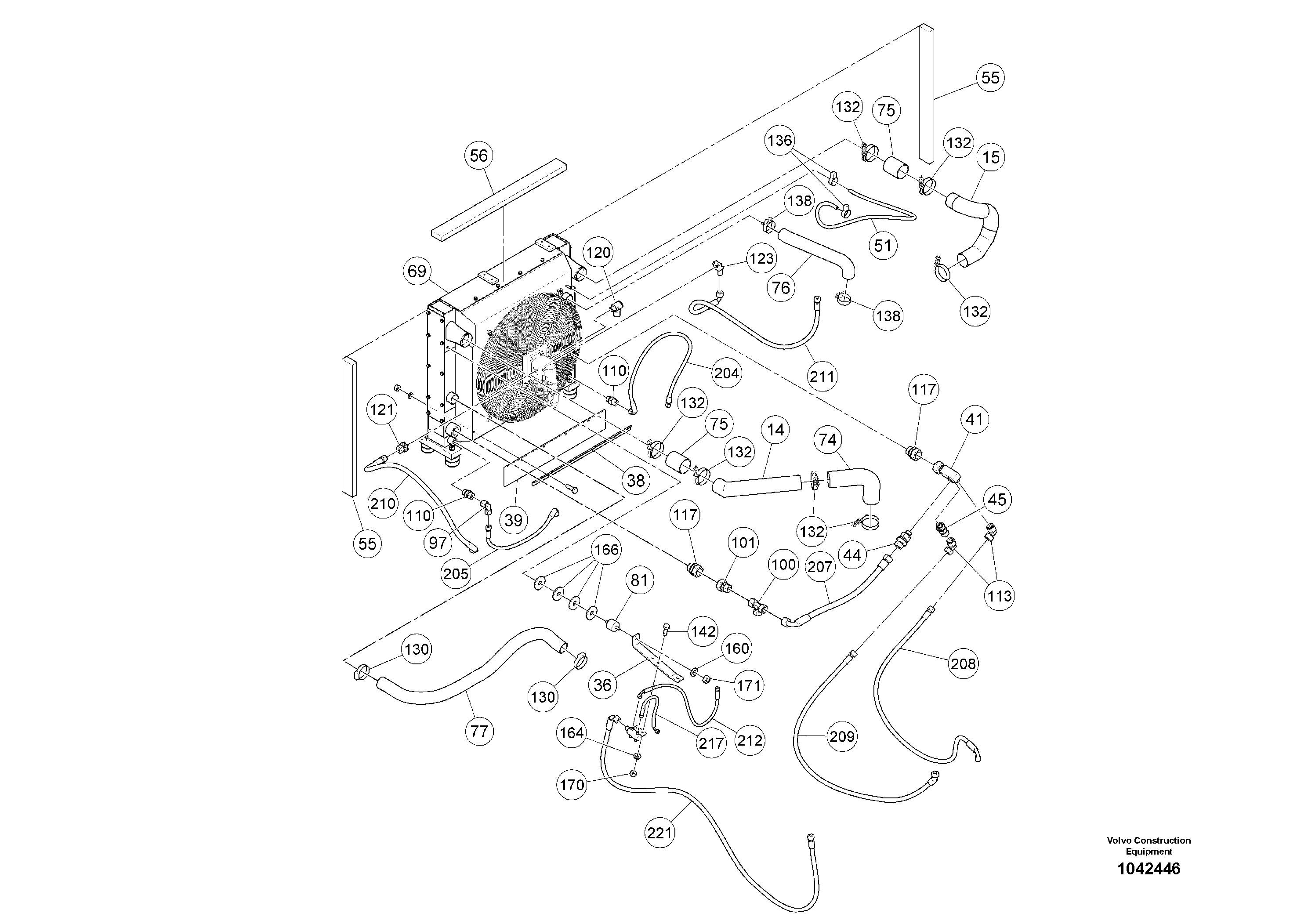Схема запчастей Volvo MW500 S/N 20591 - - 56913 Basic Engine 