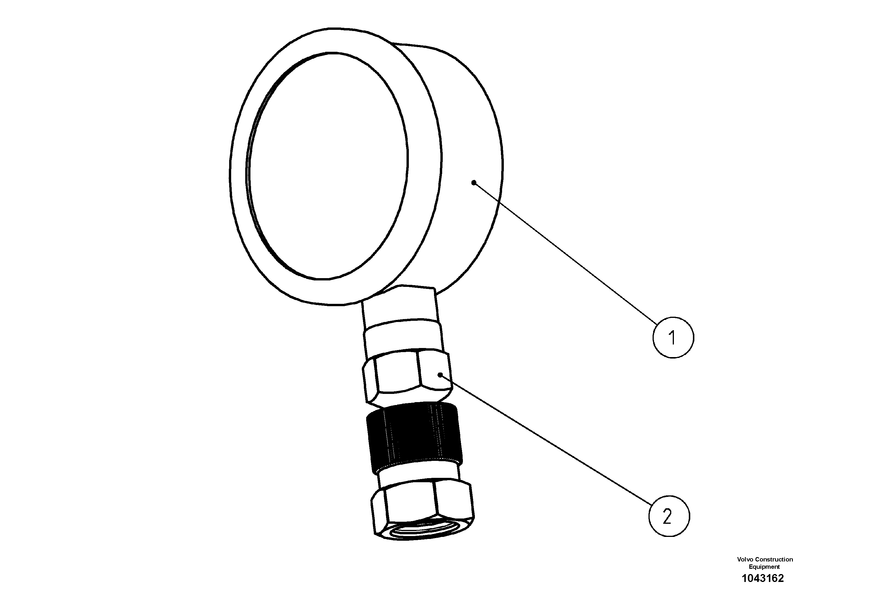 Схема запчастей Volvo MW500 S/N 20591 - - 55213 pressure gauge - tow 