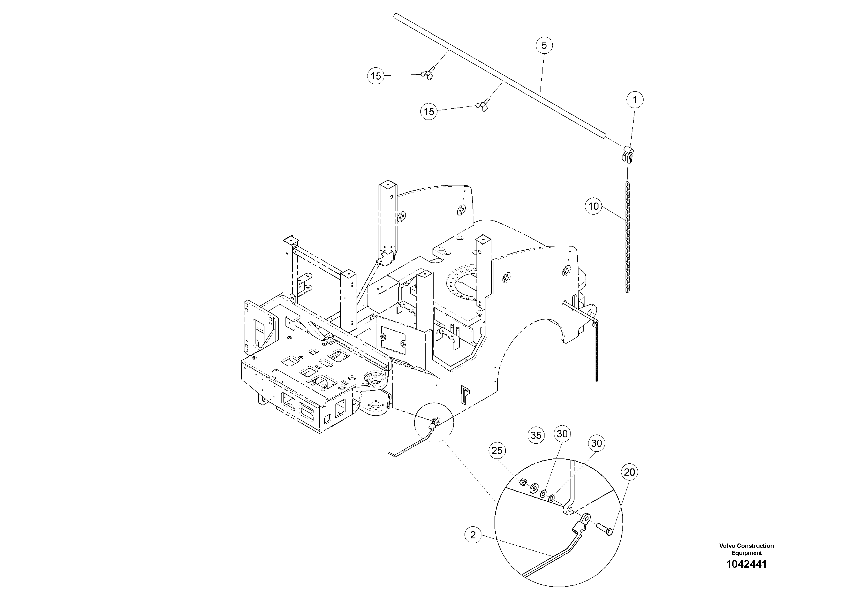 Схема запчастей Volvo MW500 S/N 20591 - - 93075 Direction indicator 
