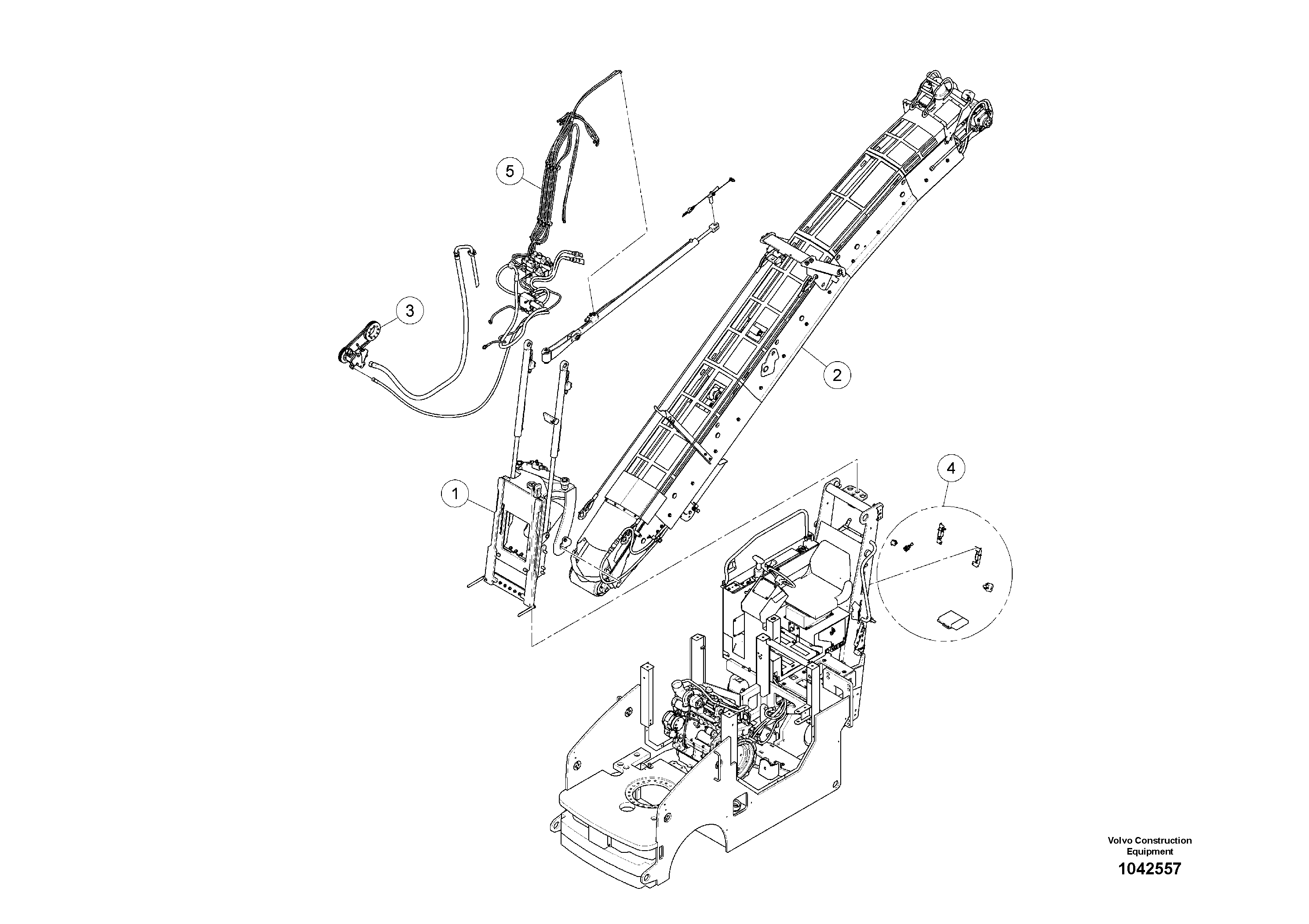 Схема запчастей Volvo MW500 S/N 20591 - - 93077 Conveyor kit 