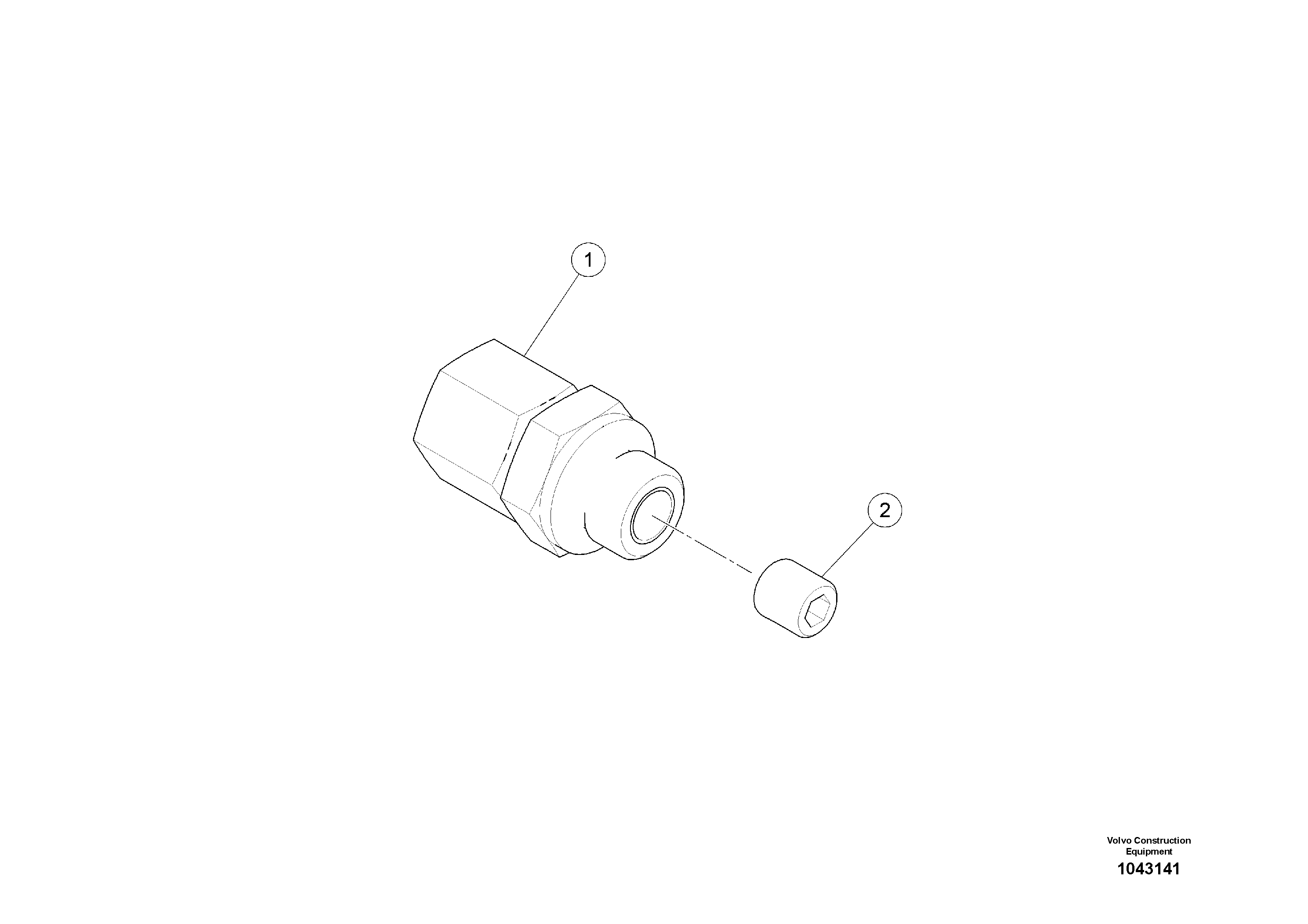 Схема запчастей Volvo MW500 S/N 20591 - - 93705 Screw fitting with nozzle 