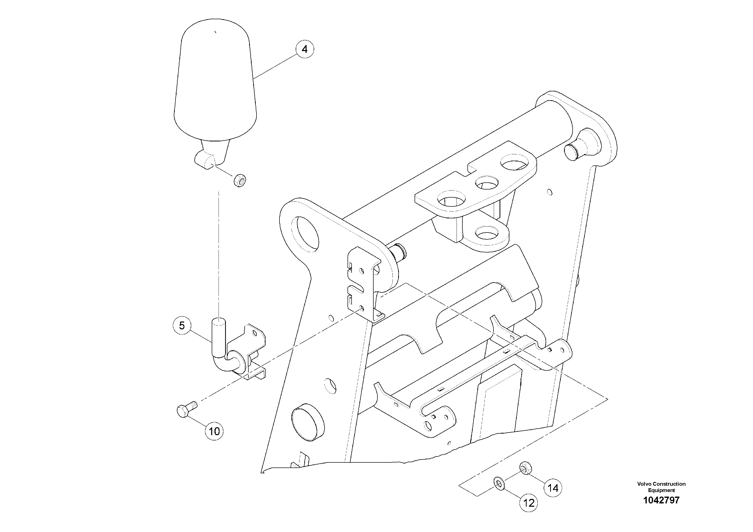 Схема запчастей Volvo MW500 S/N 20591 - - 100540 Rotating Beacon 