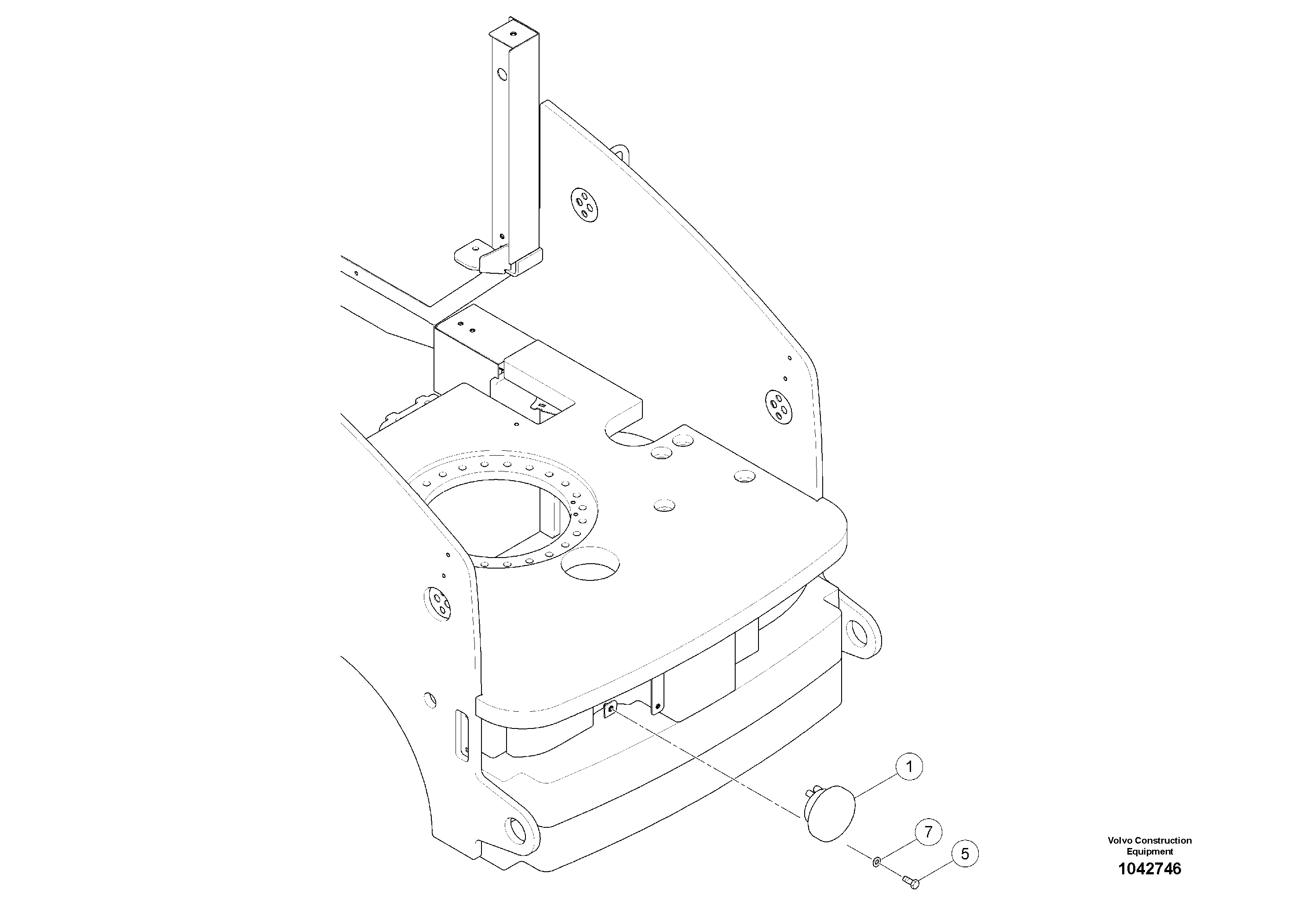 Схема запчастей Volvo MW500 S/N 20591 - - 92067 Horn 