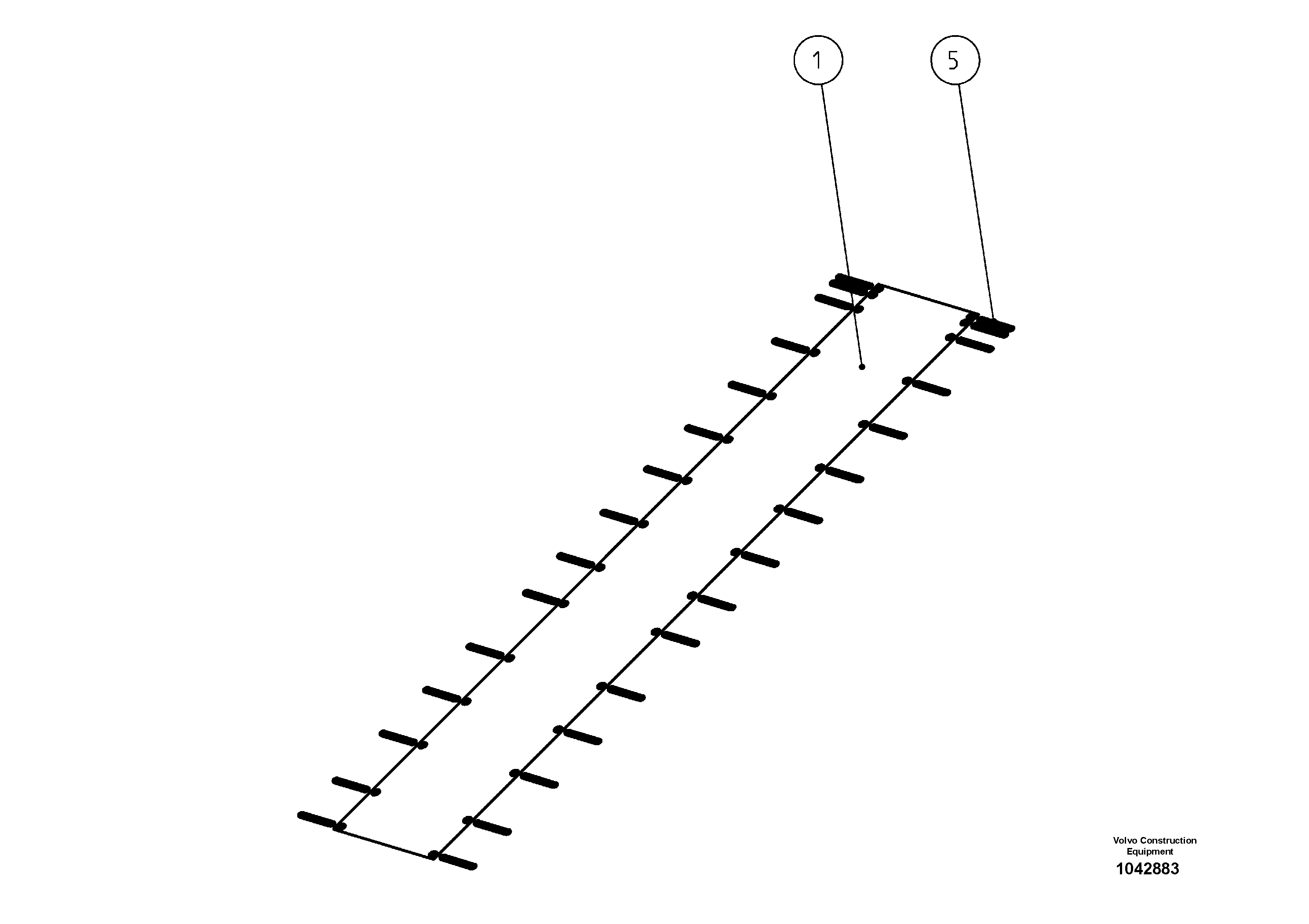 Схема запчастей Volvo MW500 S/N 20591 - - 94137 Conveyor Tarpaulin 