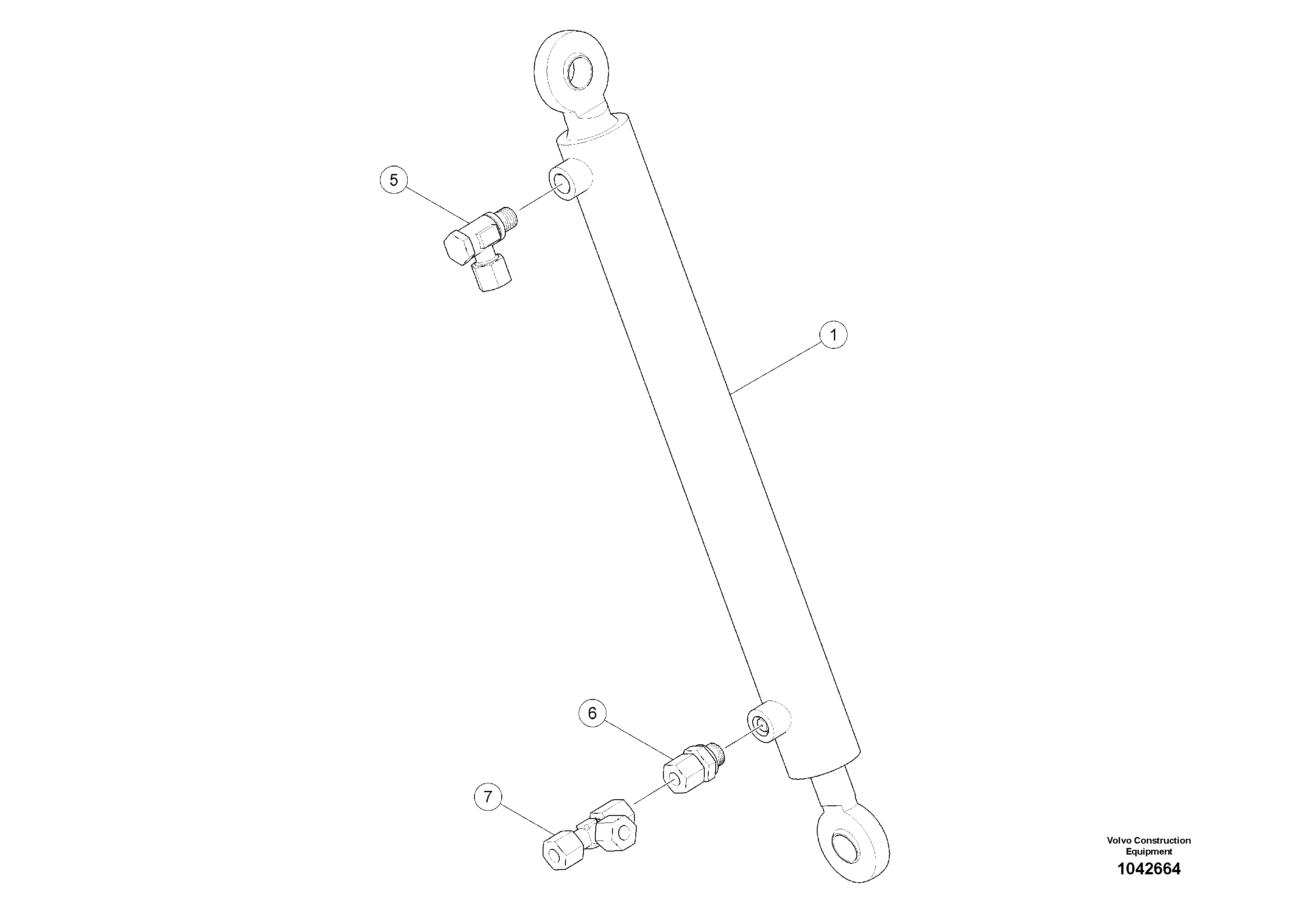 Схема запчастей Volvo MW500 S/N 20591 - - 94606 cylinder side skirt 