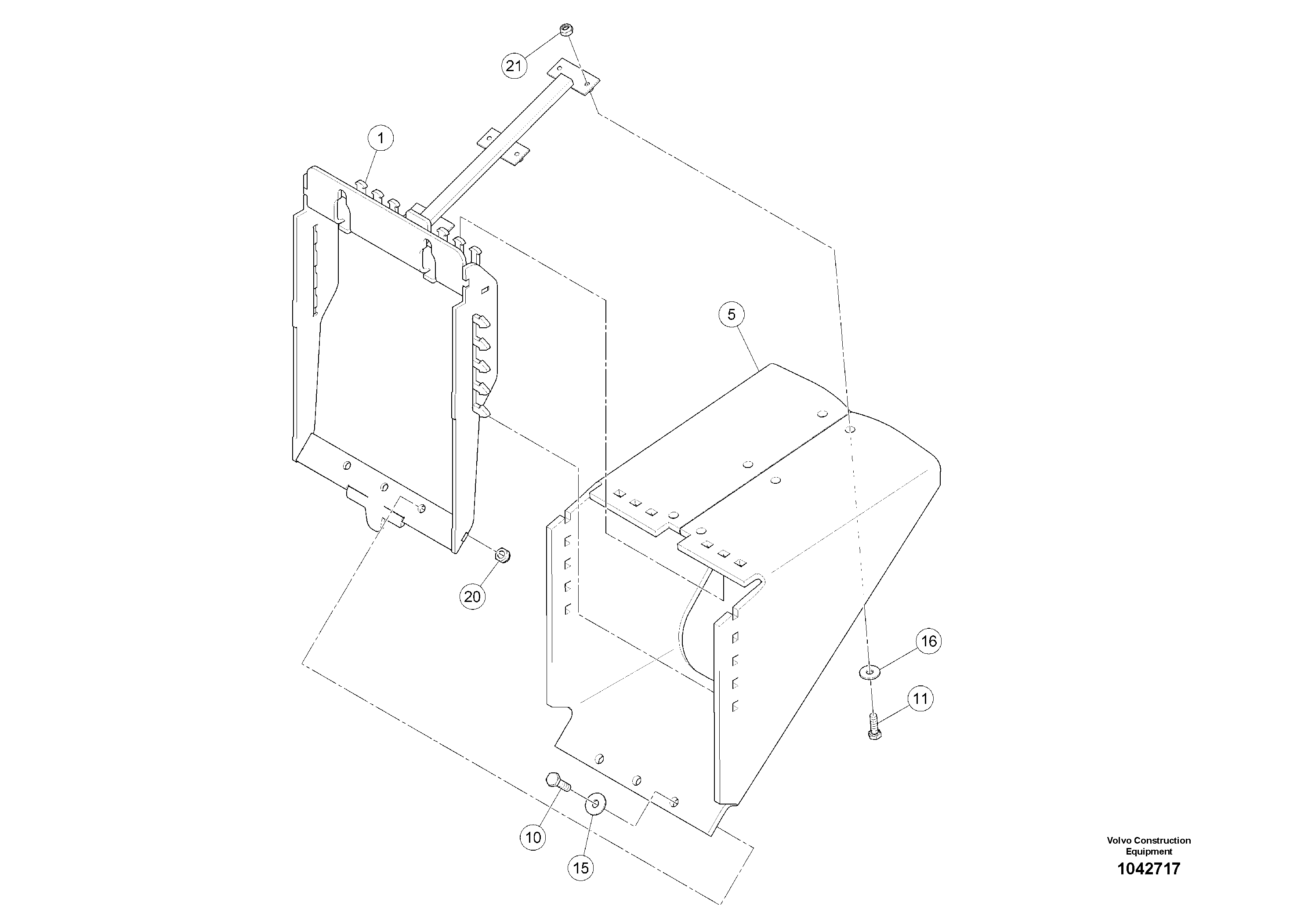 Схема запчастей Volvo MW500 S/N 20591 - - 95739 Crossover 