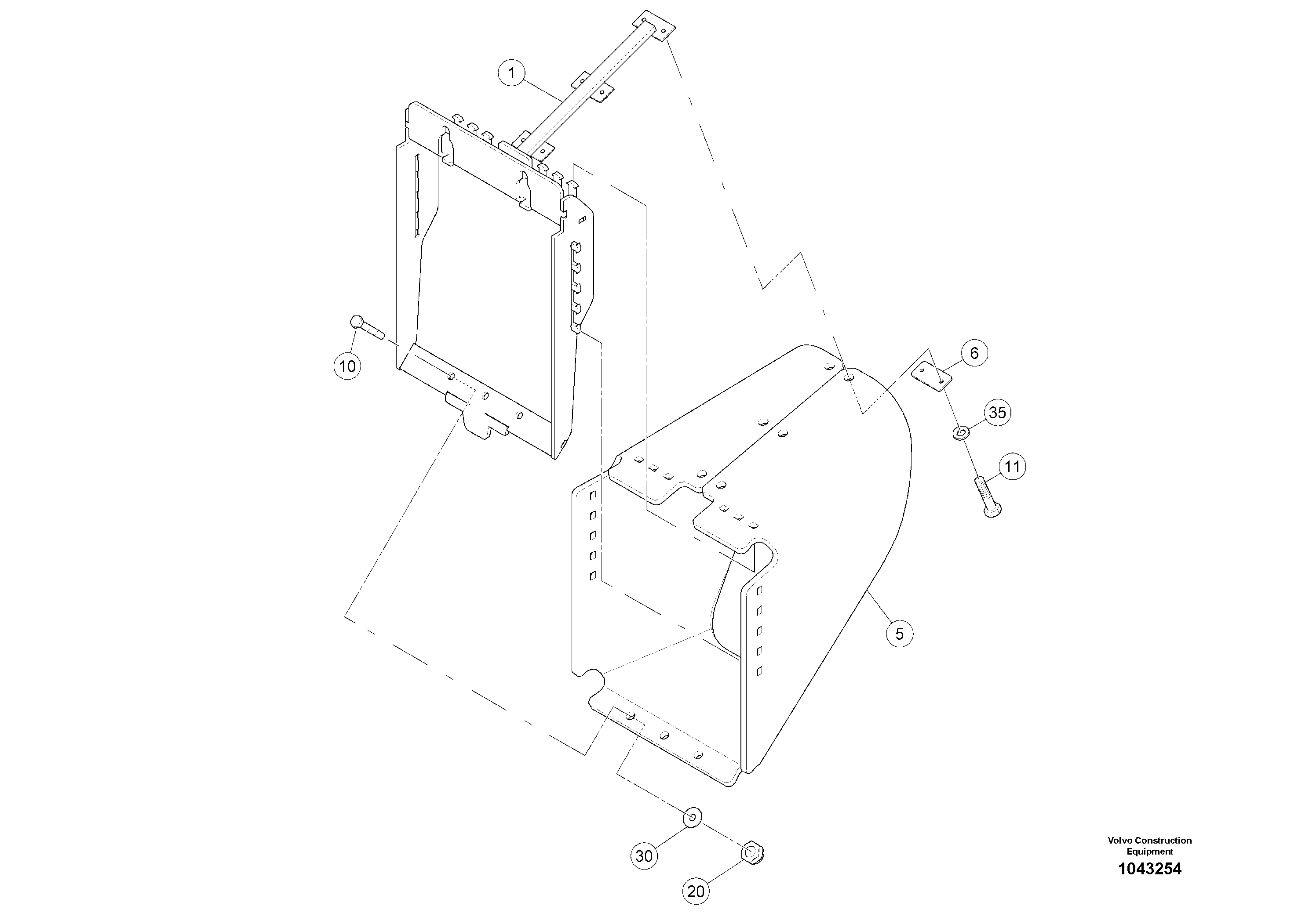 Схема запчастей Volvo MW500 S/N 20591 - - 95980 Crossover 
