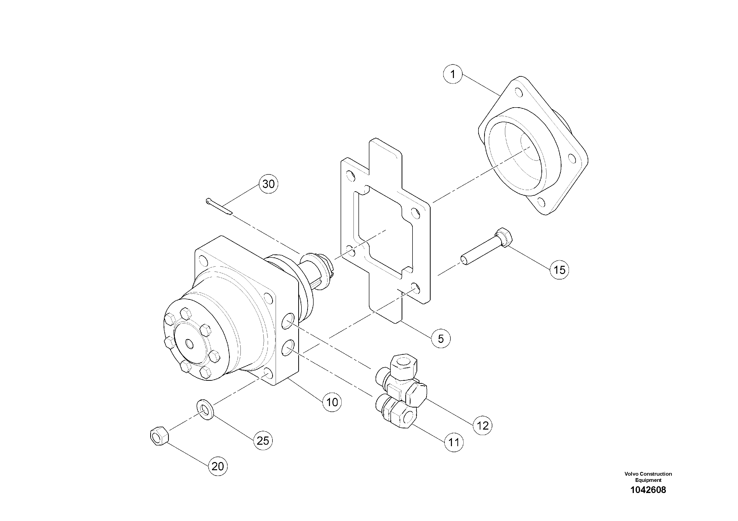 Схема запчастей Volvo MW500 S/N 20591 - - 96184 Drive 