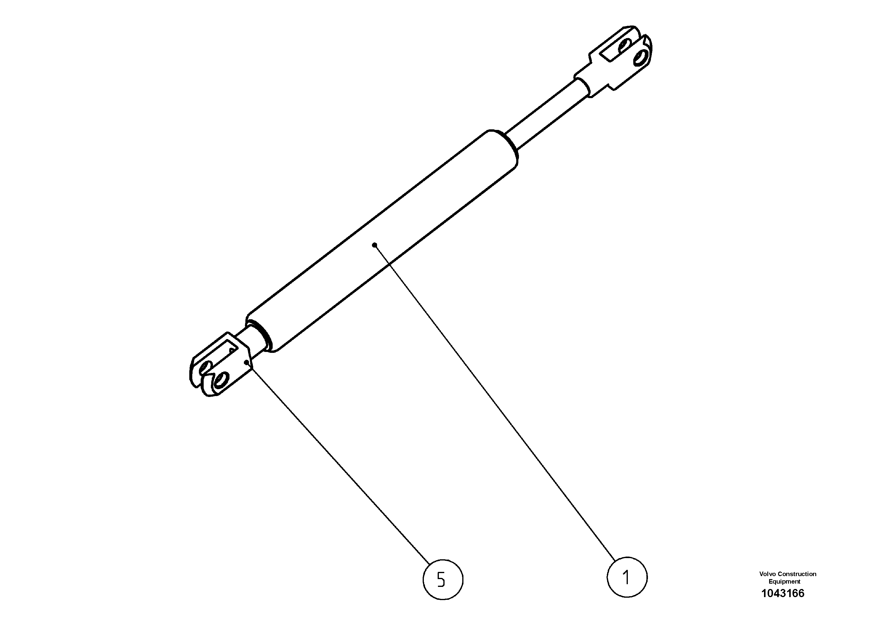 Схема запчастей Volvo MW500 S/N 20591 - - 99084 Gas Pressure Spring 
