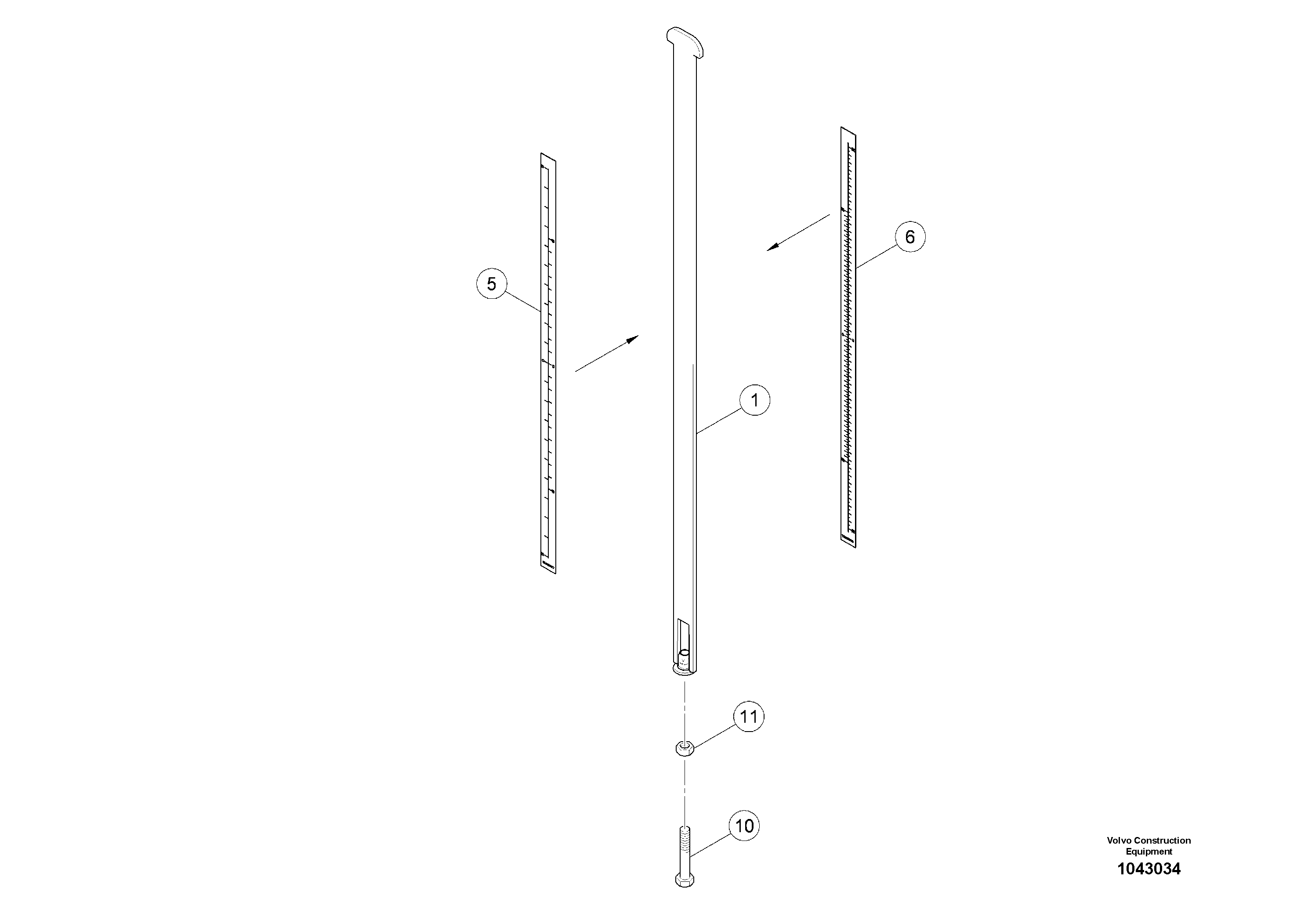 Схема запчастей Volvo MW500 S/N 20591 - - 97228 Depth Gauge 