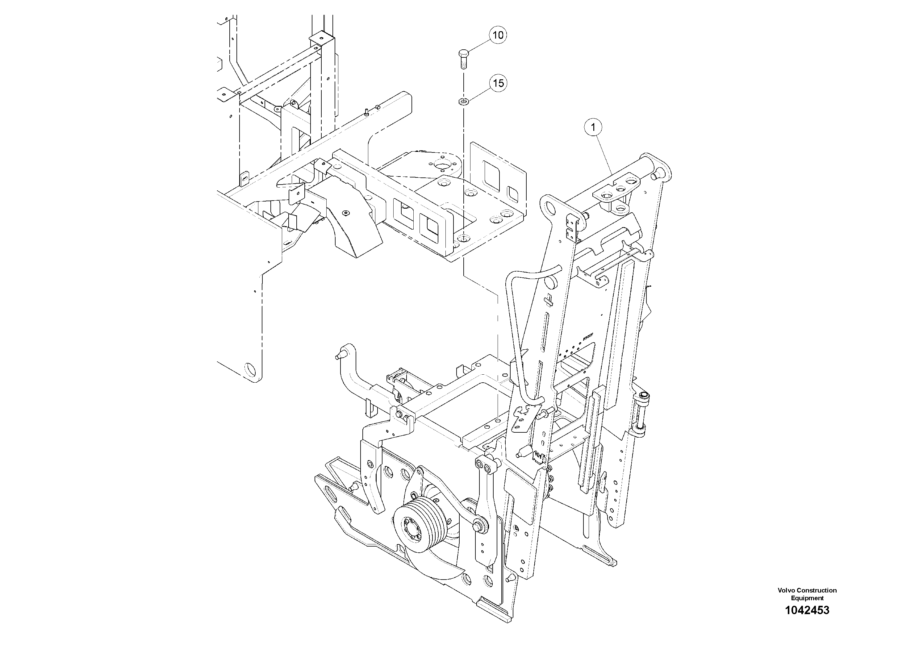 Схема запчастей Volvo MW500 S/N 20591 - - 95735 milling unit kit 