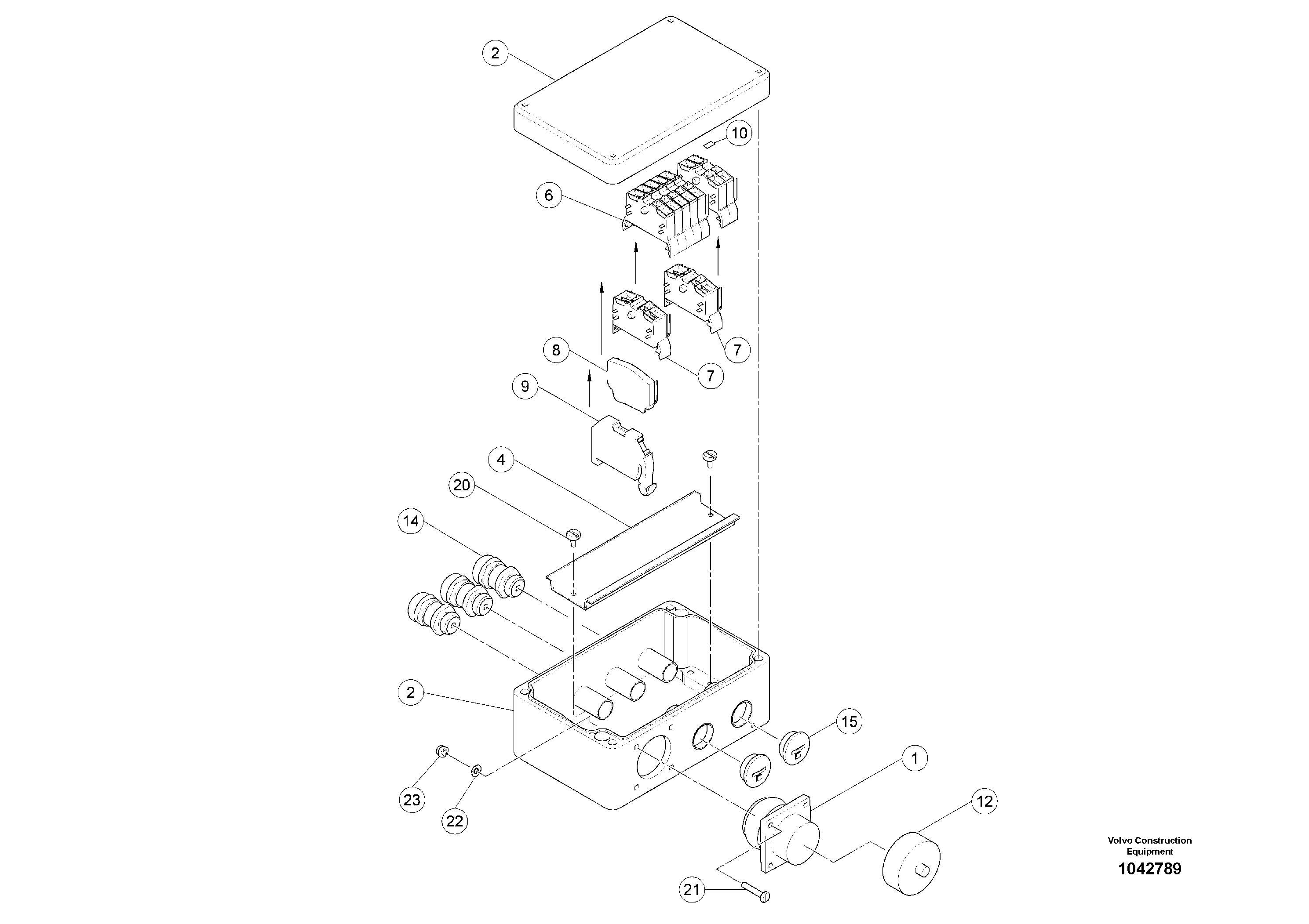 Схема запчастей Volvo MW500 S/N 20591 - - 91498 distributor 