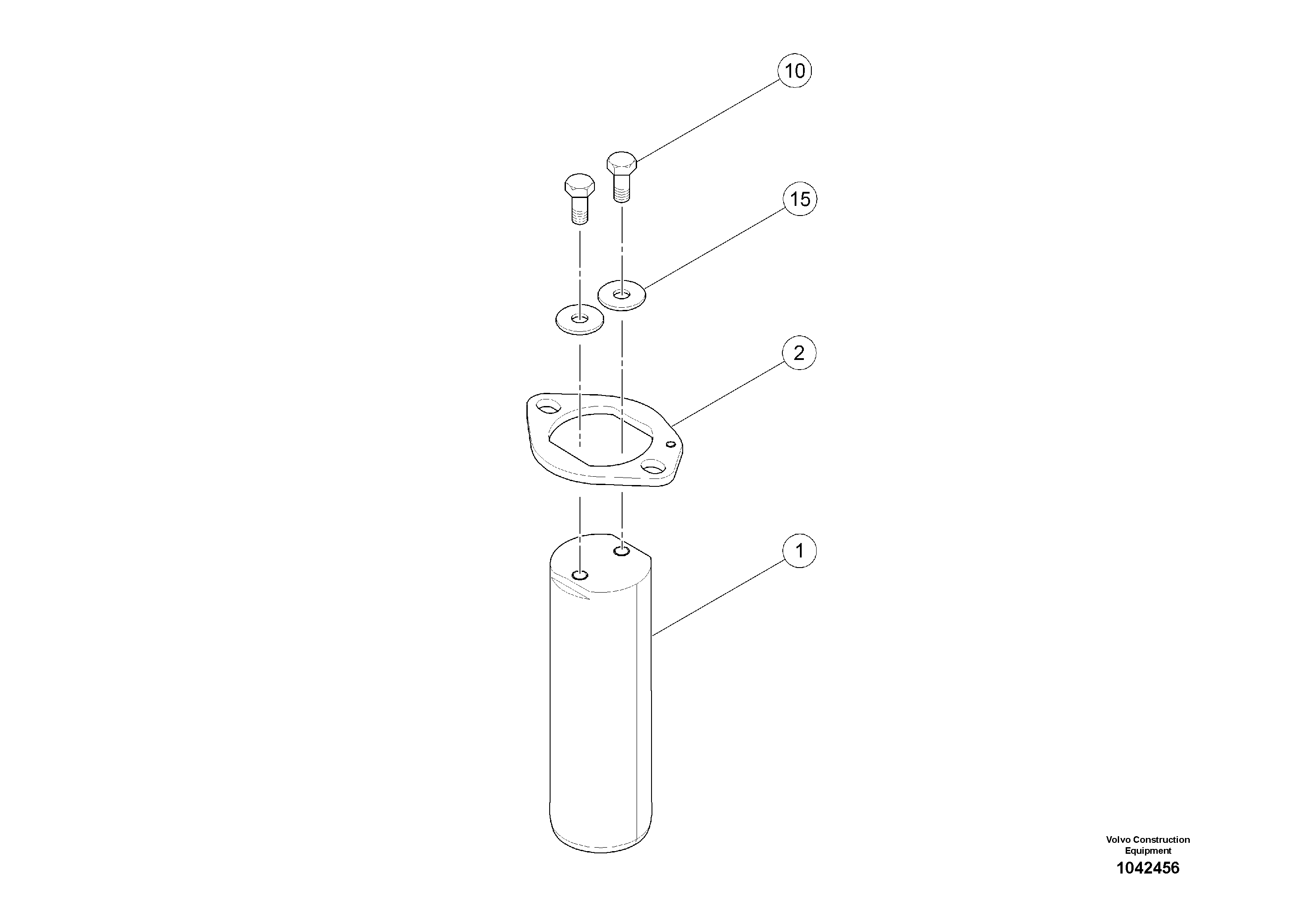 Схема запчастей Volvo MW500 S/N 20591 - - 91821 Палец 