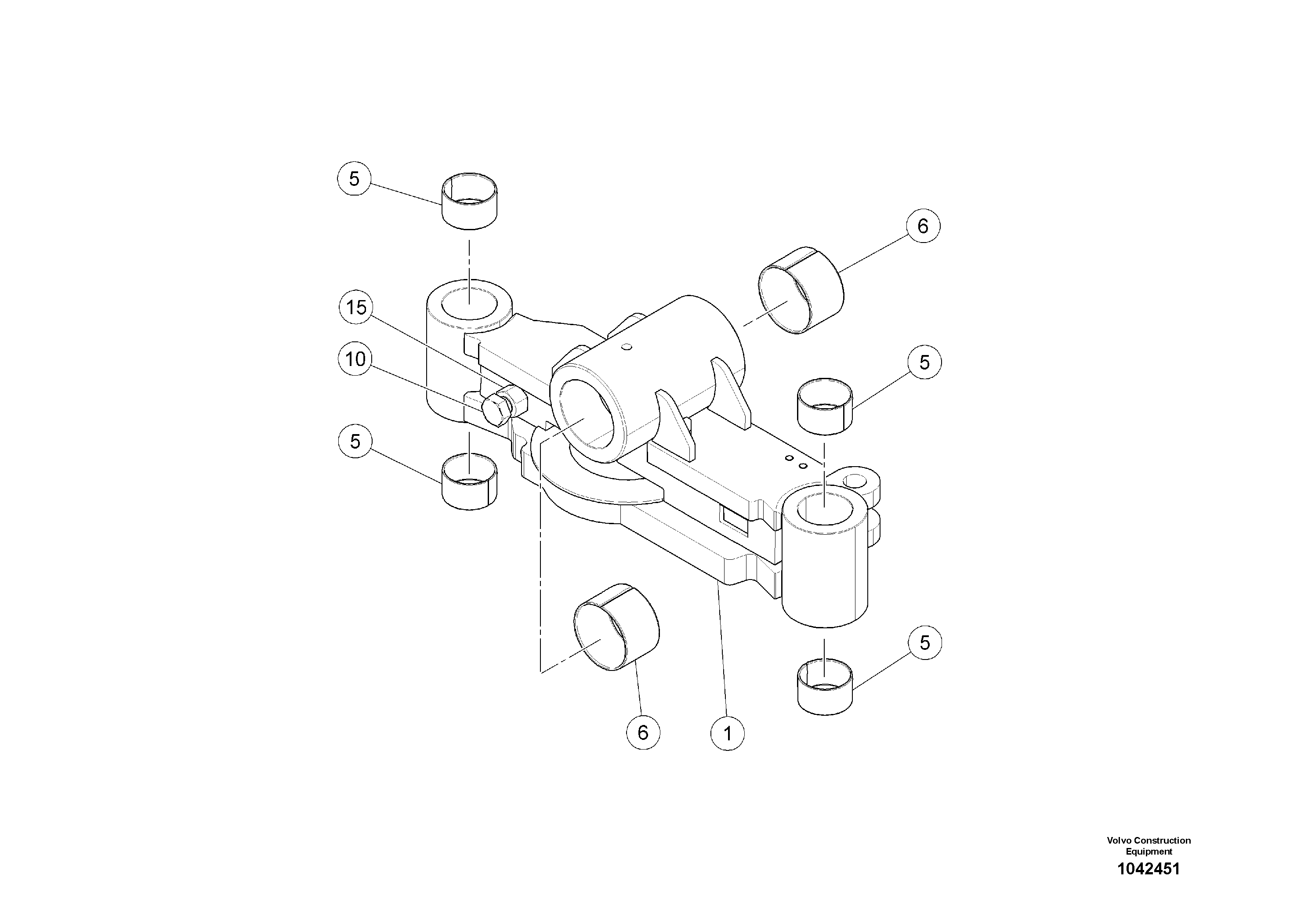 Схема запчастей Volvo MW500 S/N 20591 - - 93165 Мост (ось), в сборе 