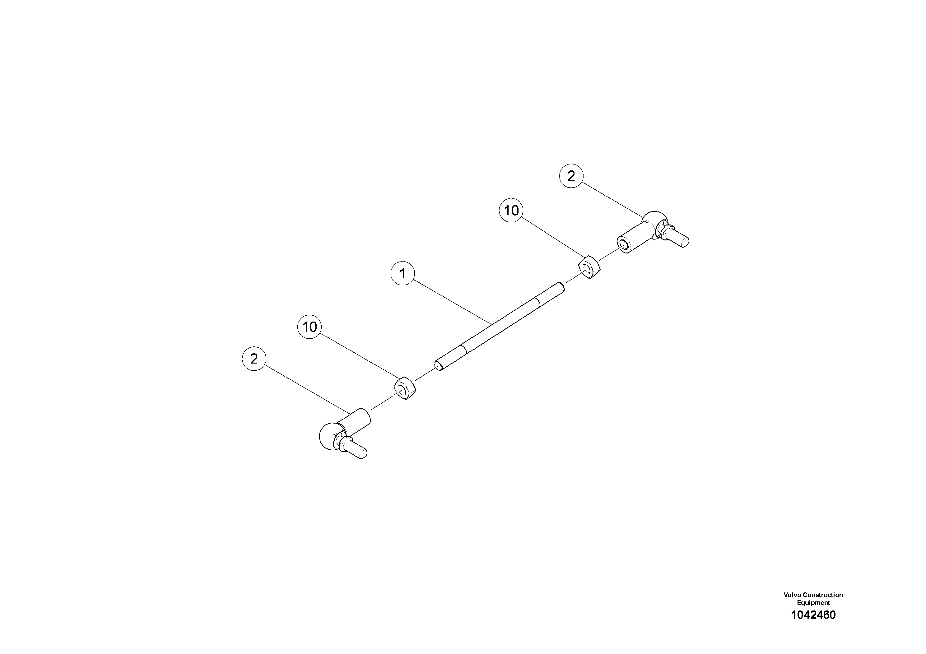 Схема запчастей Volvo MW500 S/N 20591 - - 99981 Sensor Rod 