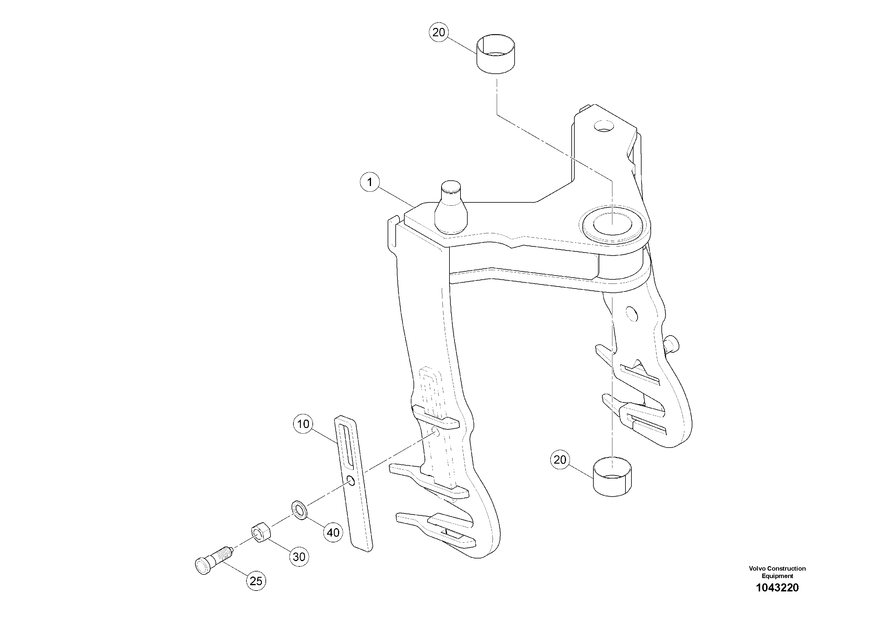 Схема запчастей Volvo MW500 S/N 20591 - - 93194 Swivel Unit 