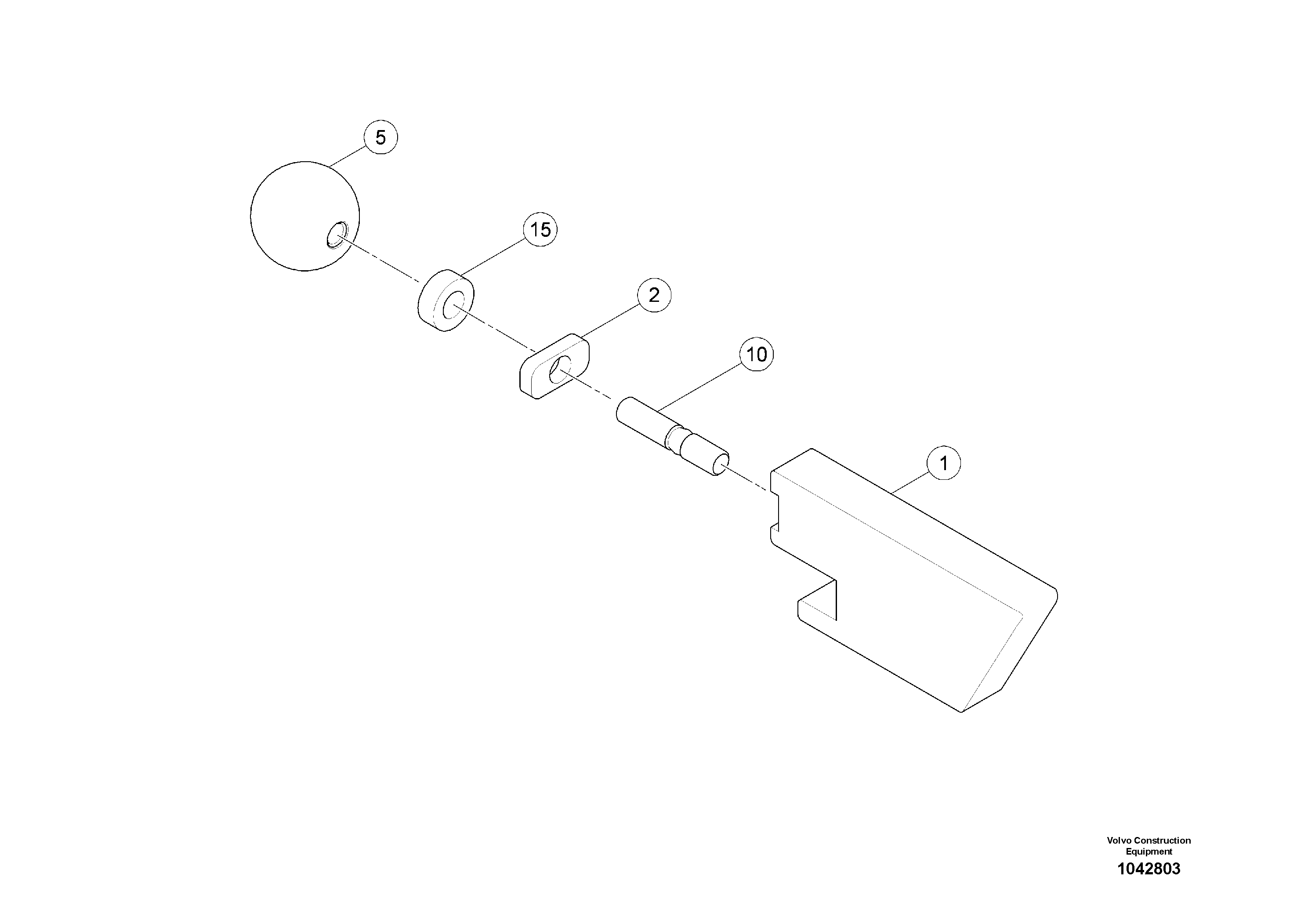 Схема запчастей Volvo MW500 S/N 20591 - - 92482 Lock Device 
