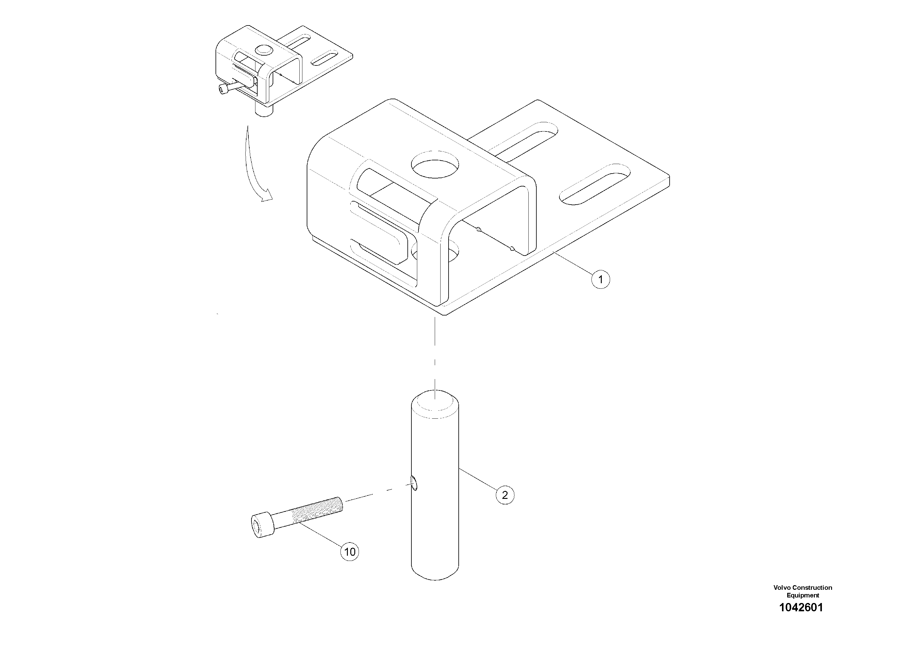 Схема запчастей Volvo MW500 S/N 20591 - - 92865 Lock 