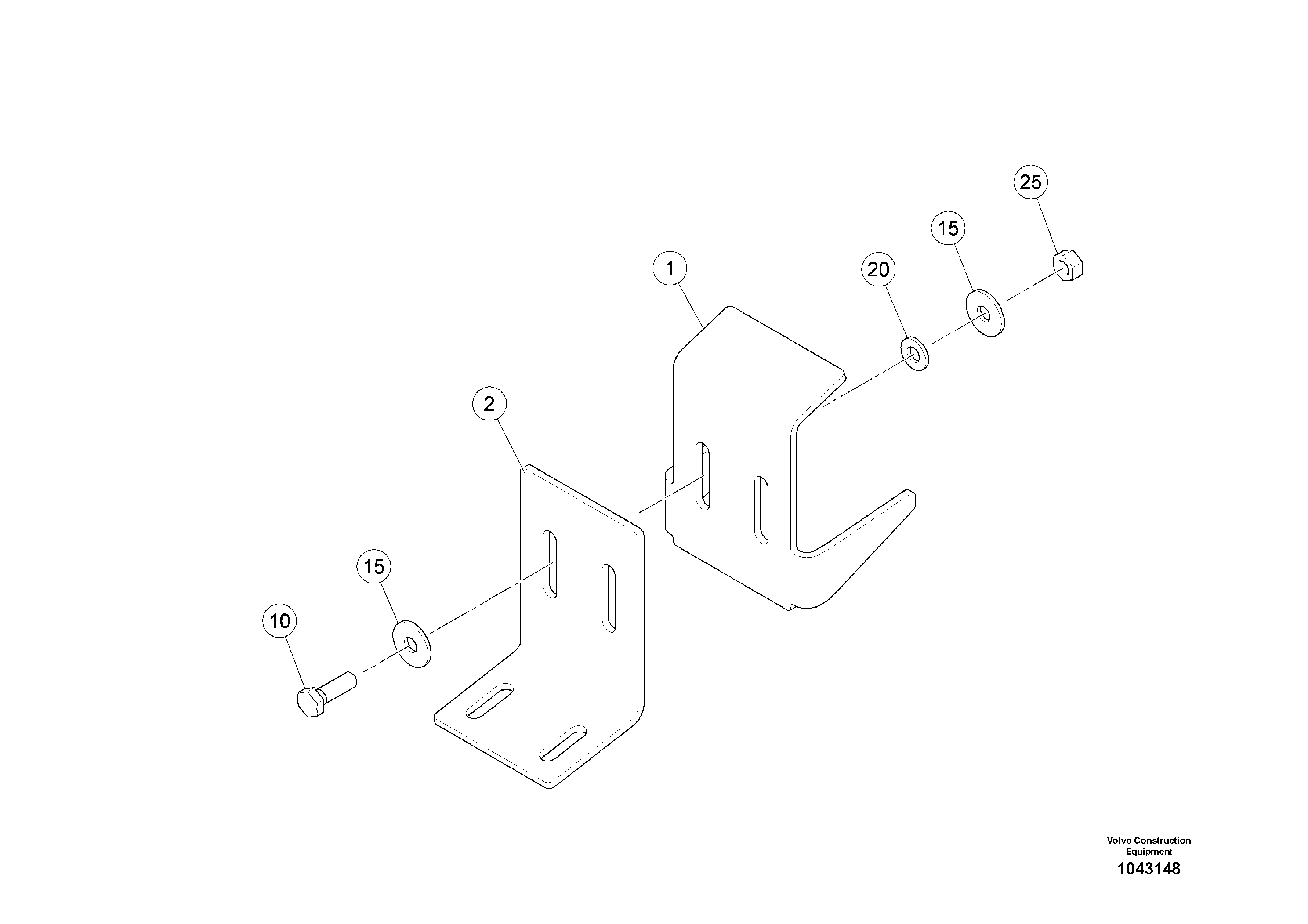 Схема запчастей Volvo MW500 S/N 20591 - - 93860 Lock 