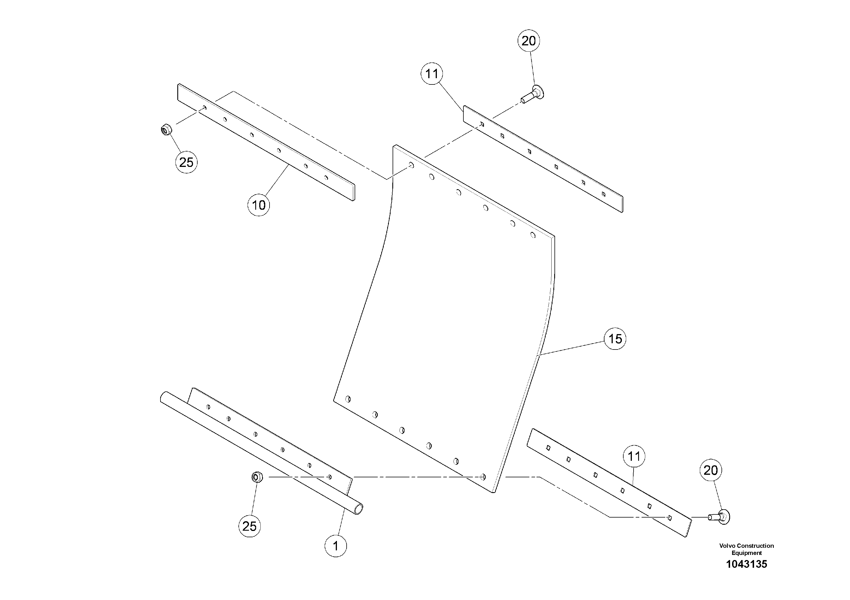 Схема запчастей Volvo MW500 S/N 20591 - - 96293 Крышка 