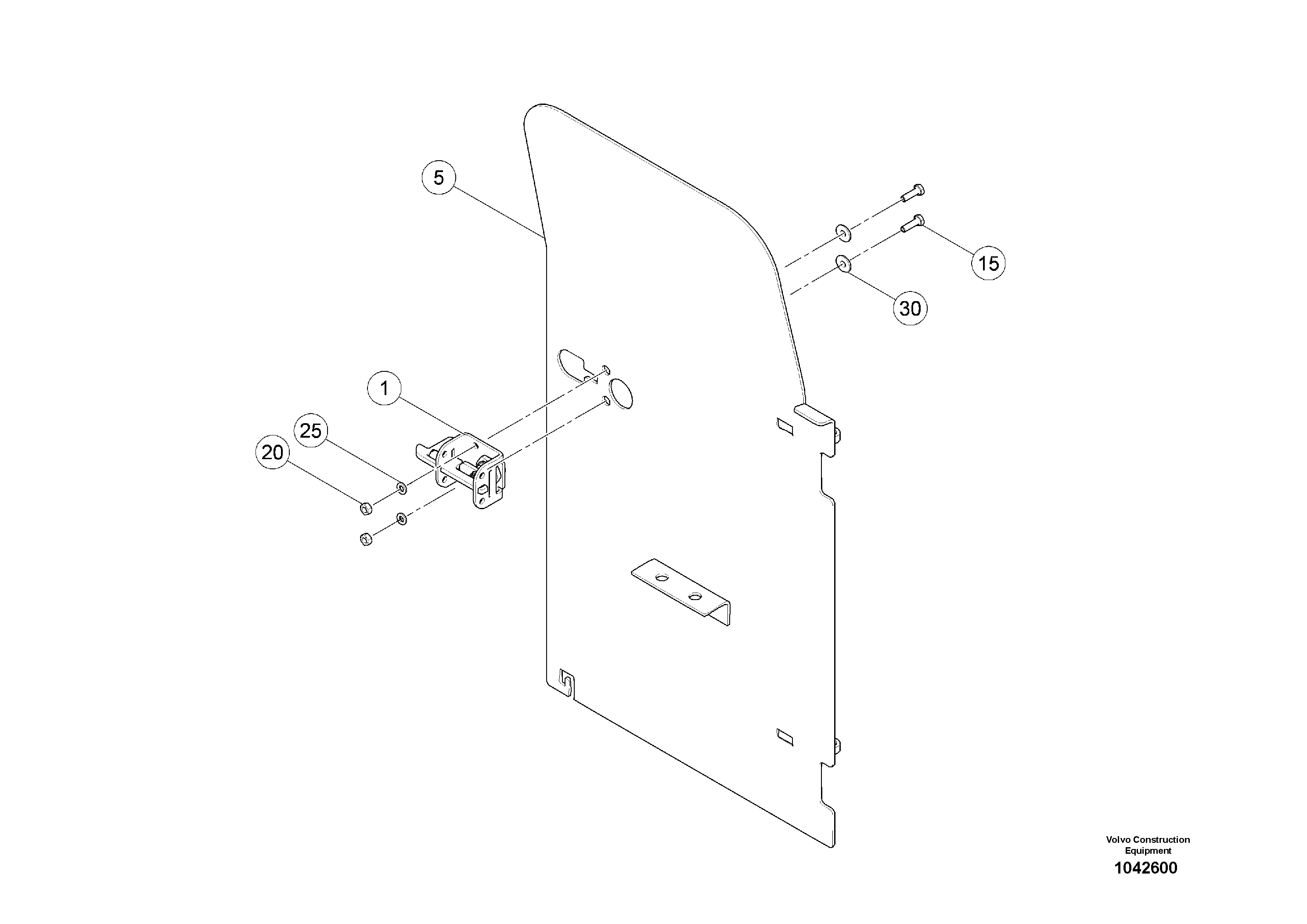 Схема запчастей Volvo MW500 S/N 20591 - - 100871 Зажим 