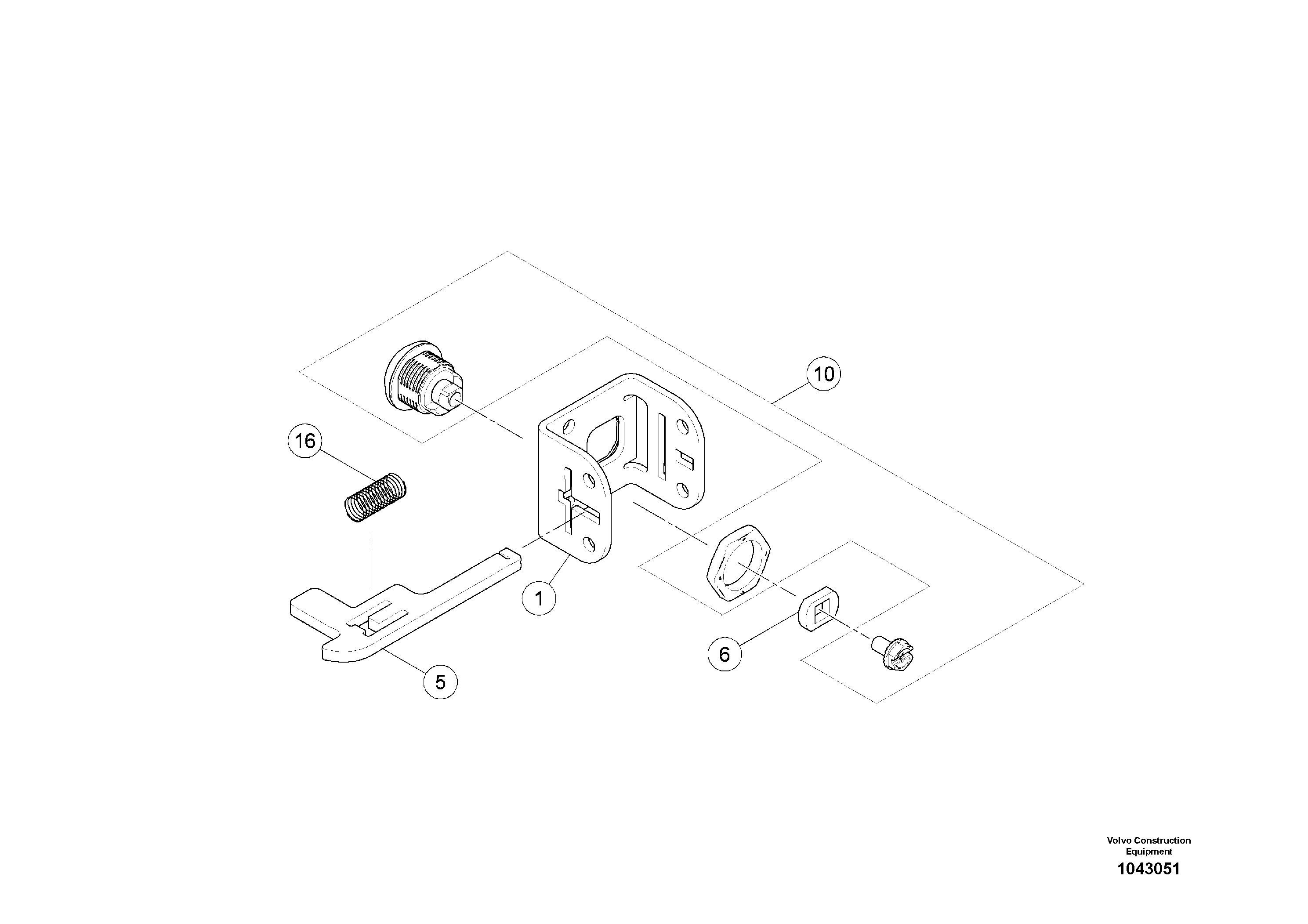 Схема запчастей Volvo MW500 S/N 20591 - - 101176 Snap Lock 