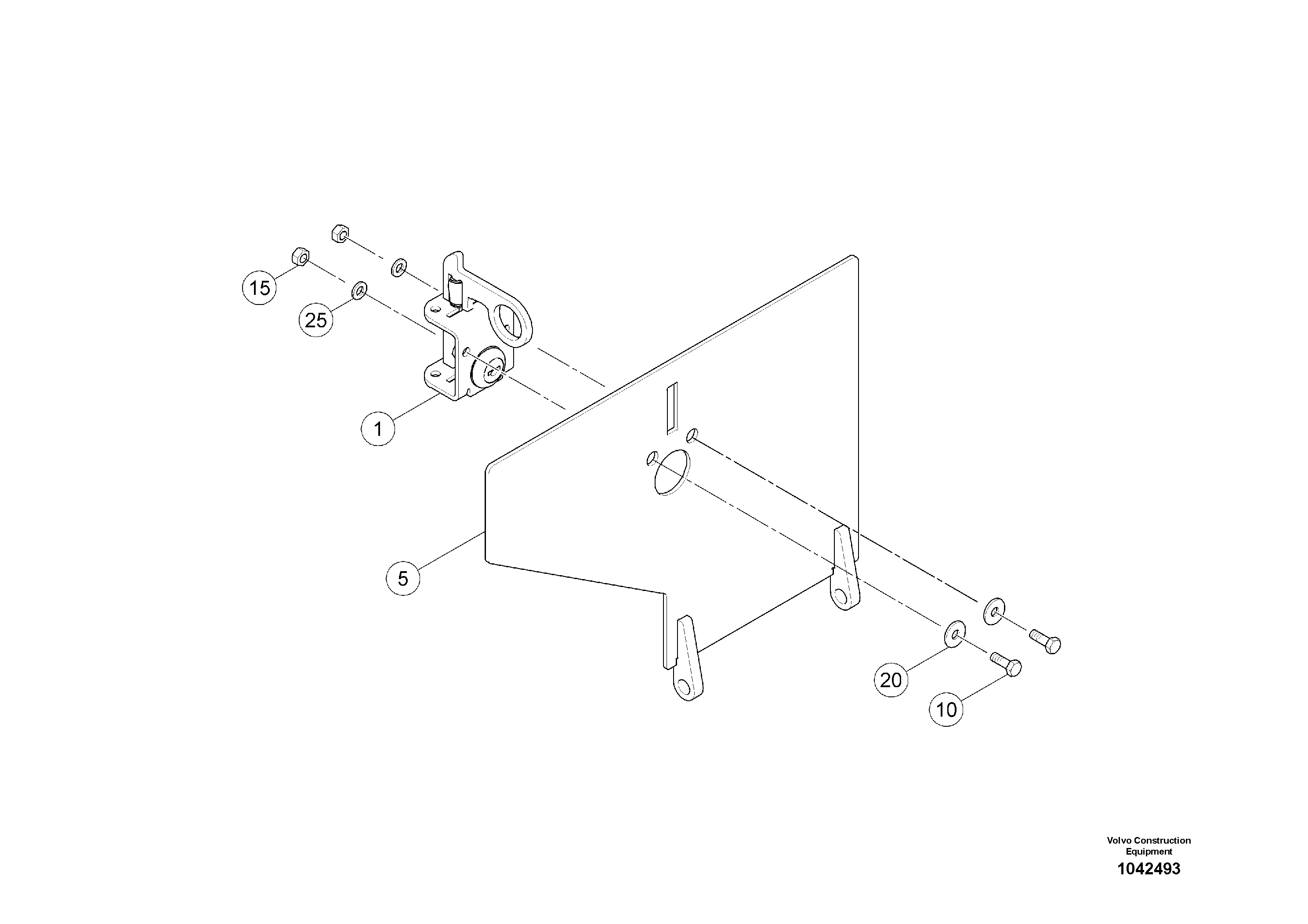 Схема запчастей Volvo MW500 S/N 20591 - - 92650 Flap 