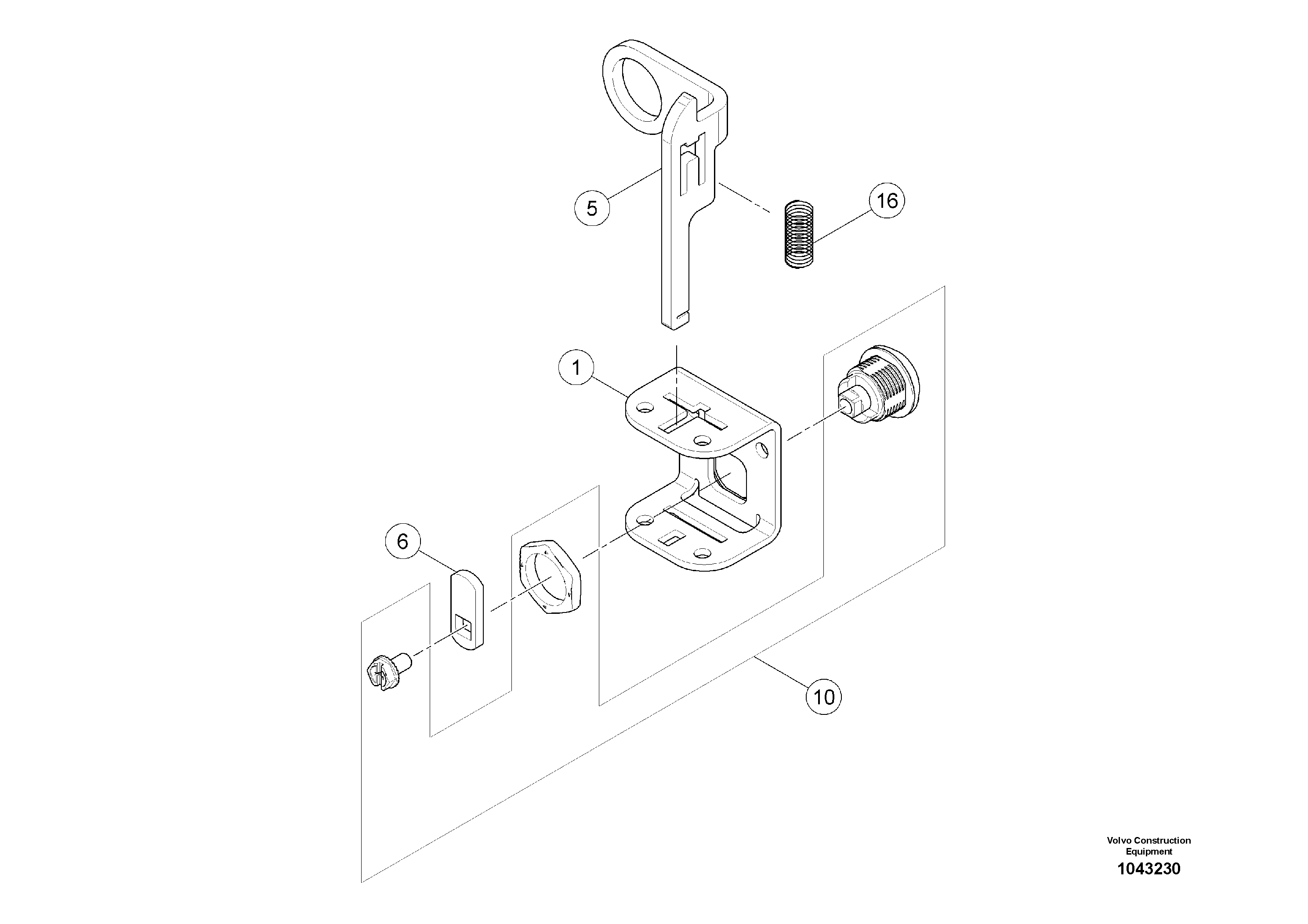 Схема запчастей Volvo MW500 S/N 20591 - - 94994 Snap Lock 