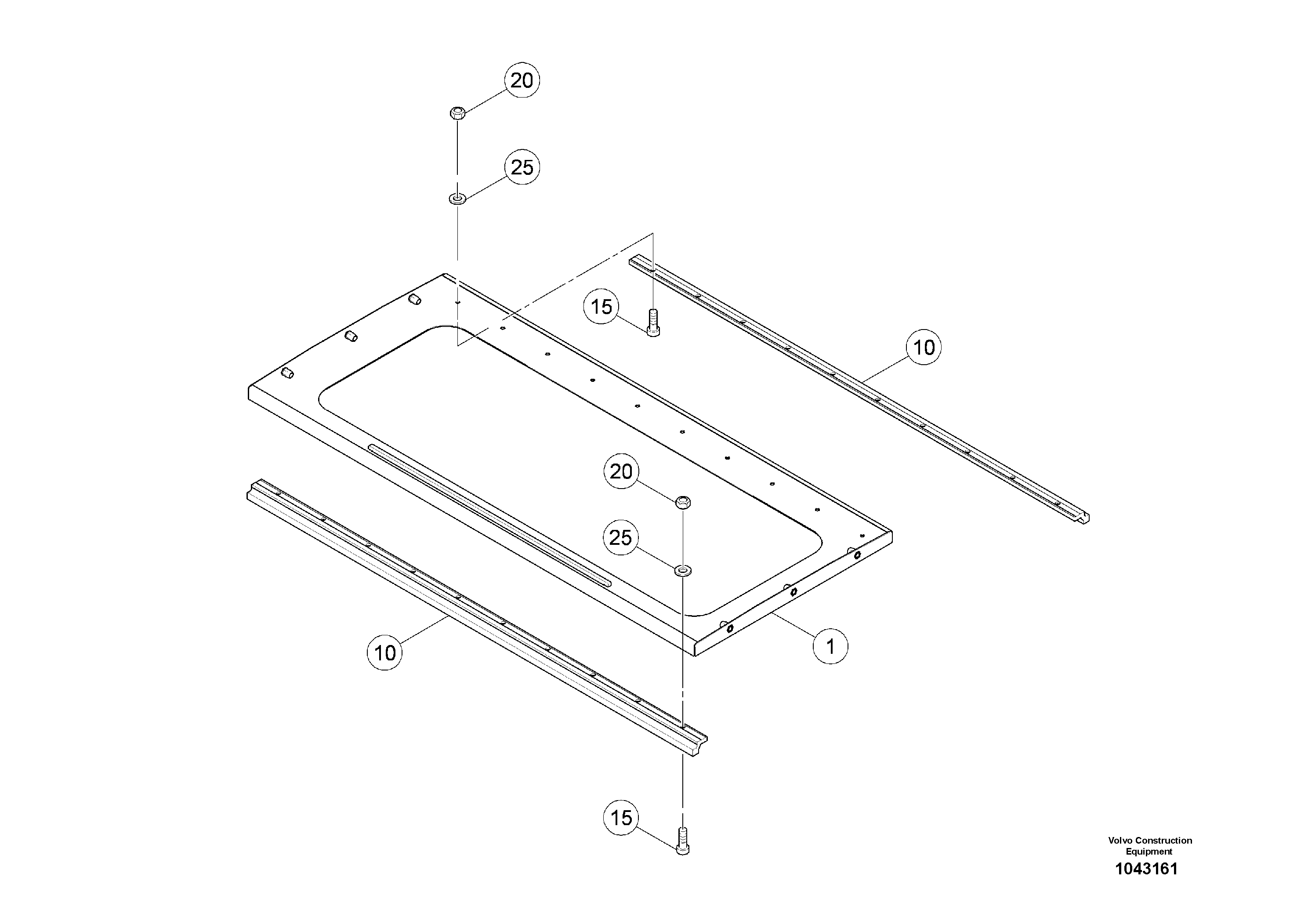 Схема запчастей Volvo MW500 S/N 20591 - - 96335 Guide kit 