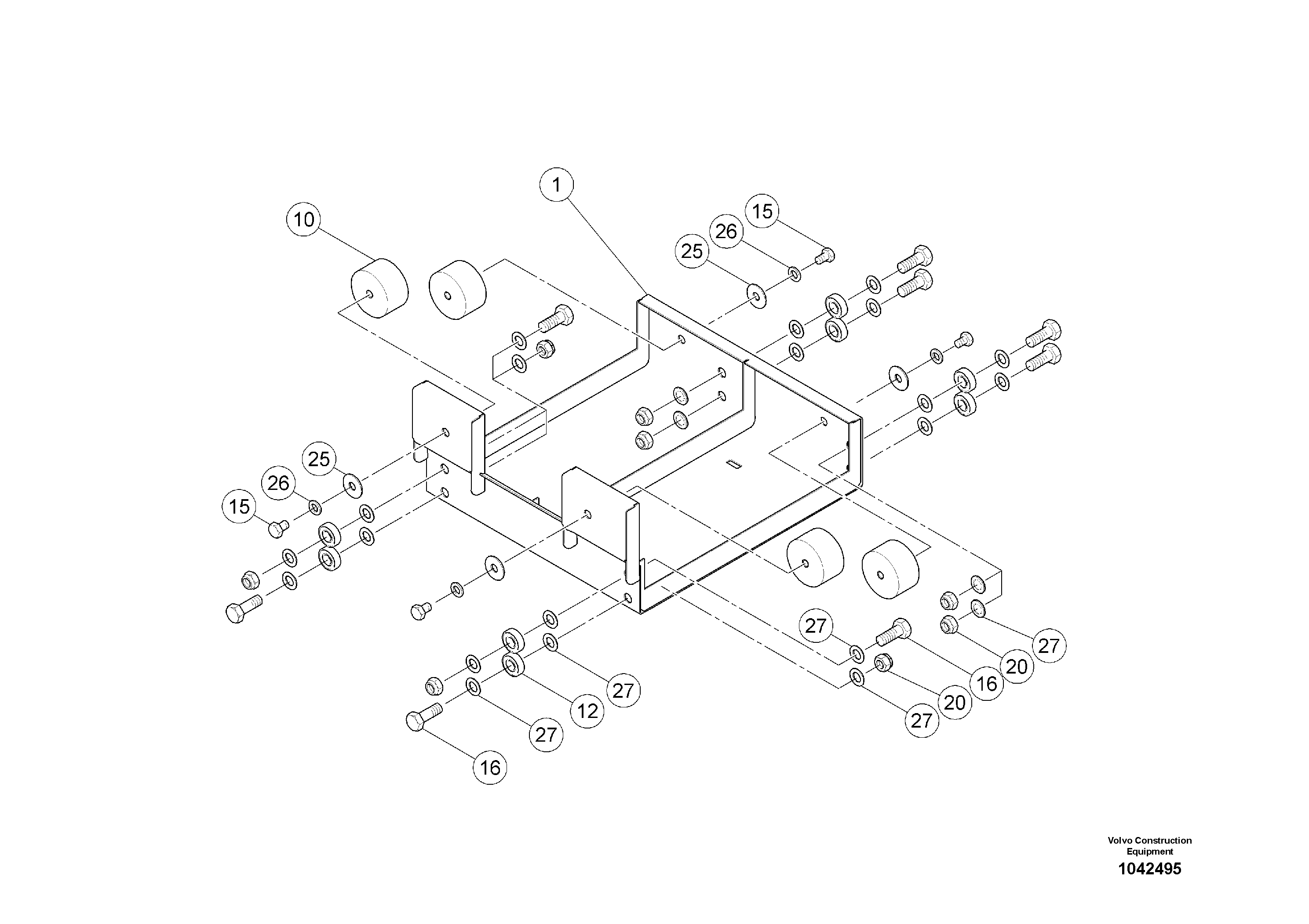 Схема запчастей Volvo MW500 S/N 20591 - - 97200 Guide Part 