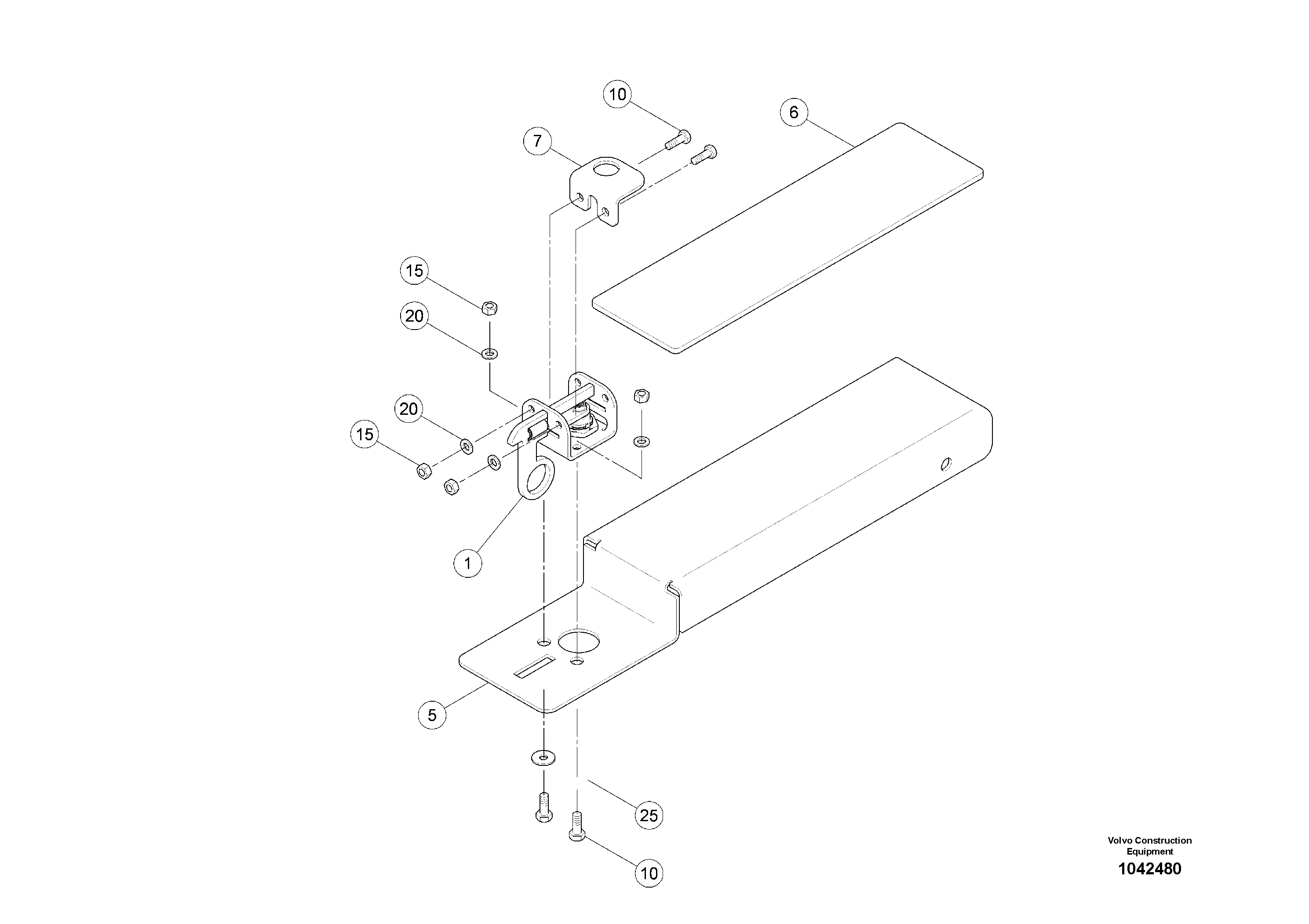 Схема запчастей Volvo MW500 S/N 20591 - - 93965 Armrest 