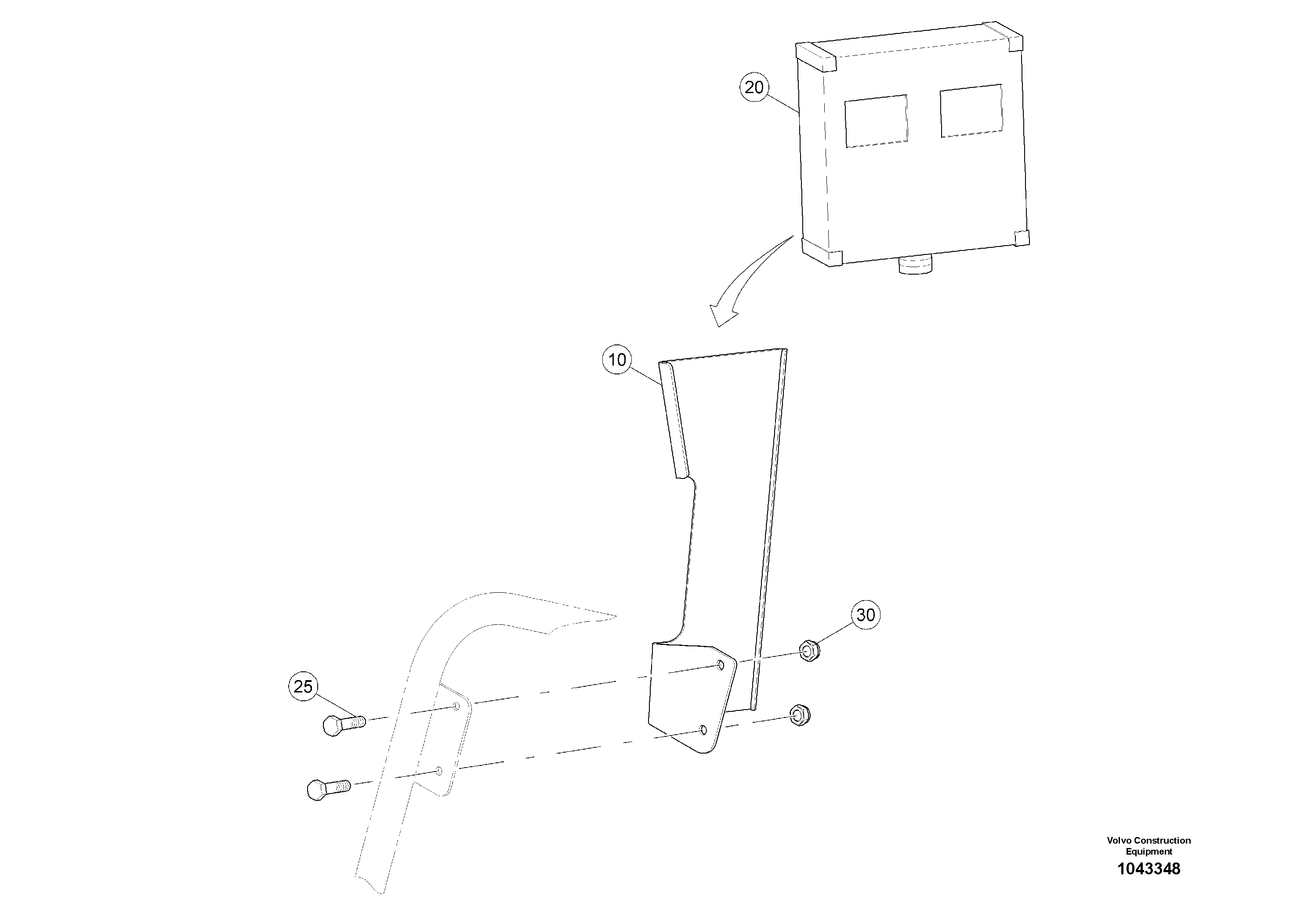 Схема запчастей Volvo MW500 S/N 20591 - - 100524 Control panel levelling system 